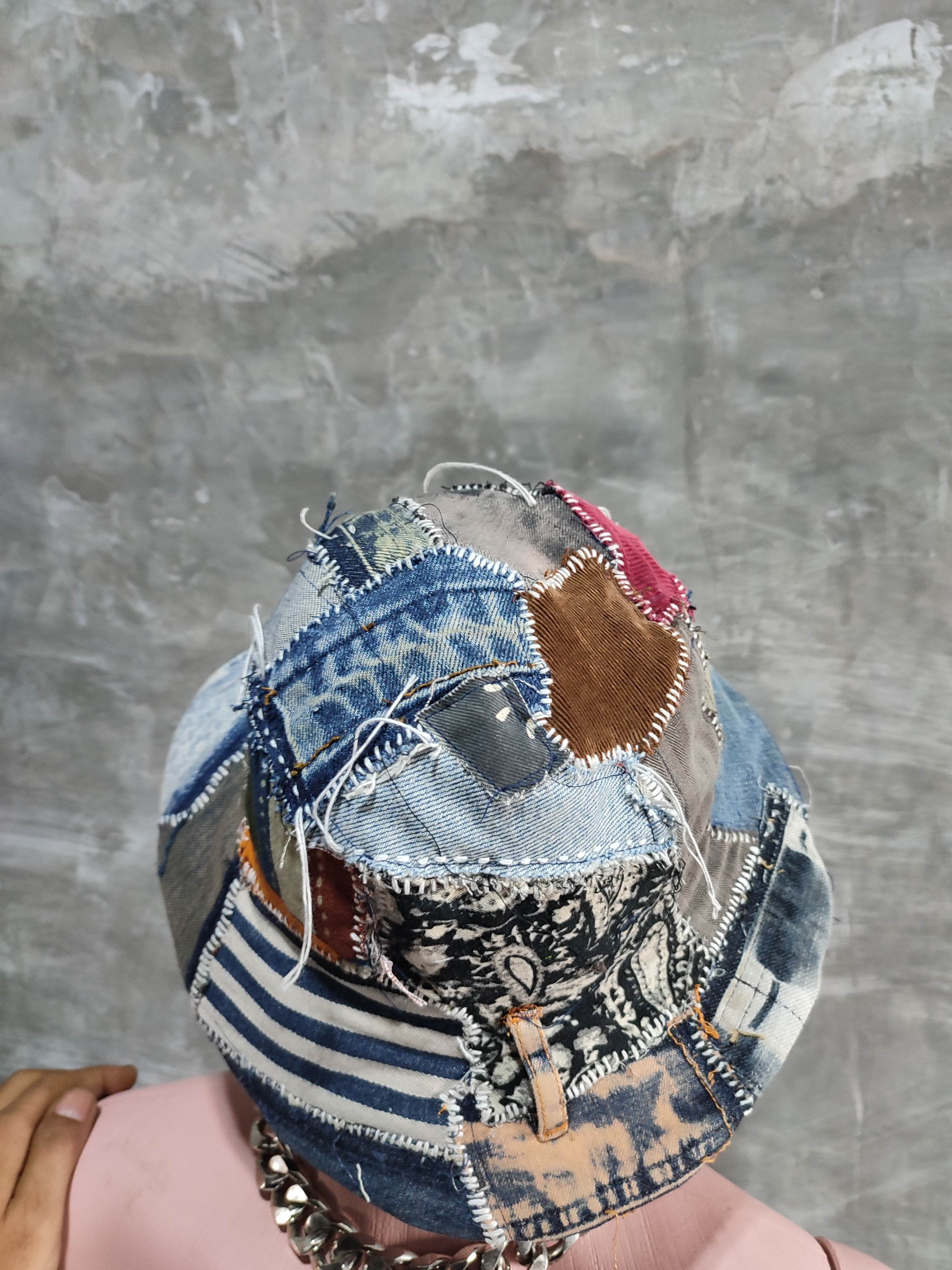 Other 🔥Custom made Patchwork Bucket Hats scrap denim Size ONE SIZE - 5 Thumbnail