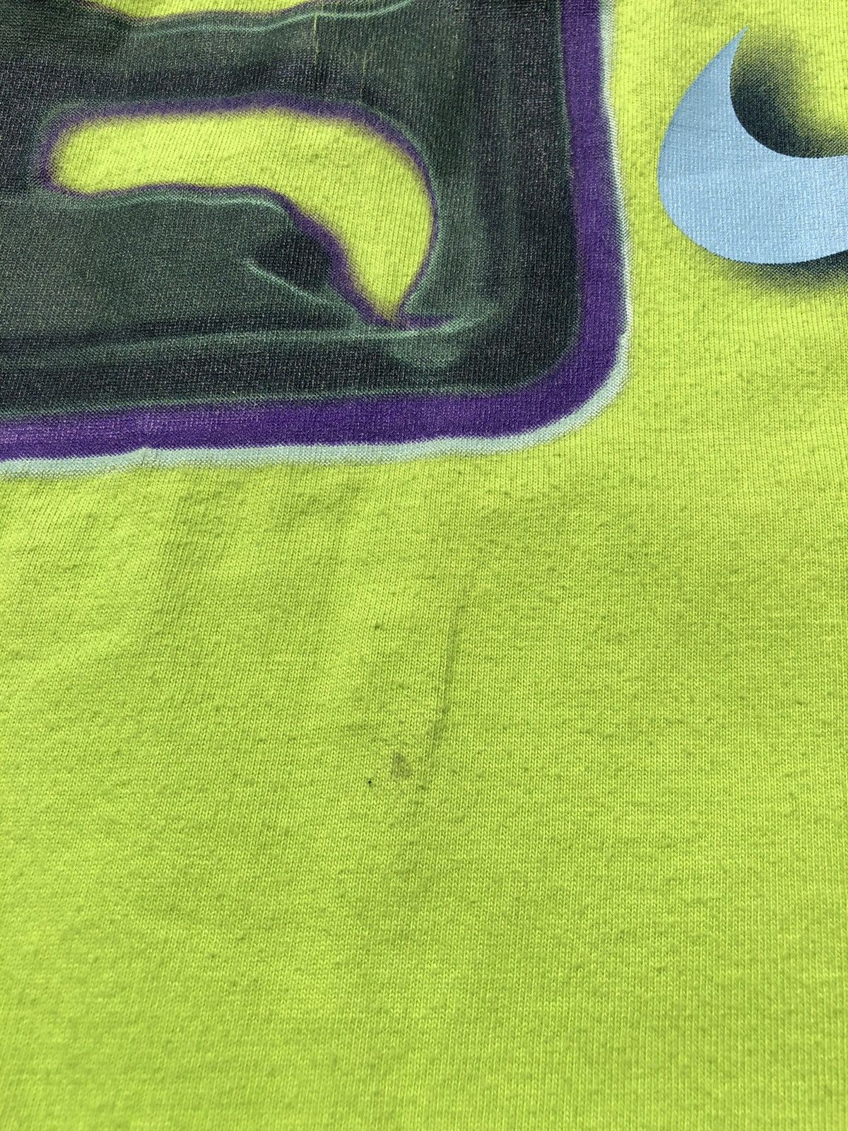 Nike VIntage 90s Nike Just Do It Acid Green Tee Size US S / EU 44-46 / 1 - 4 Thumbnail