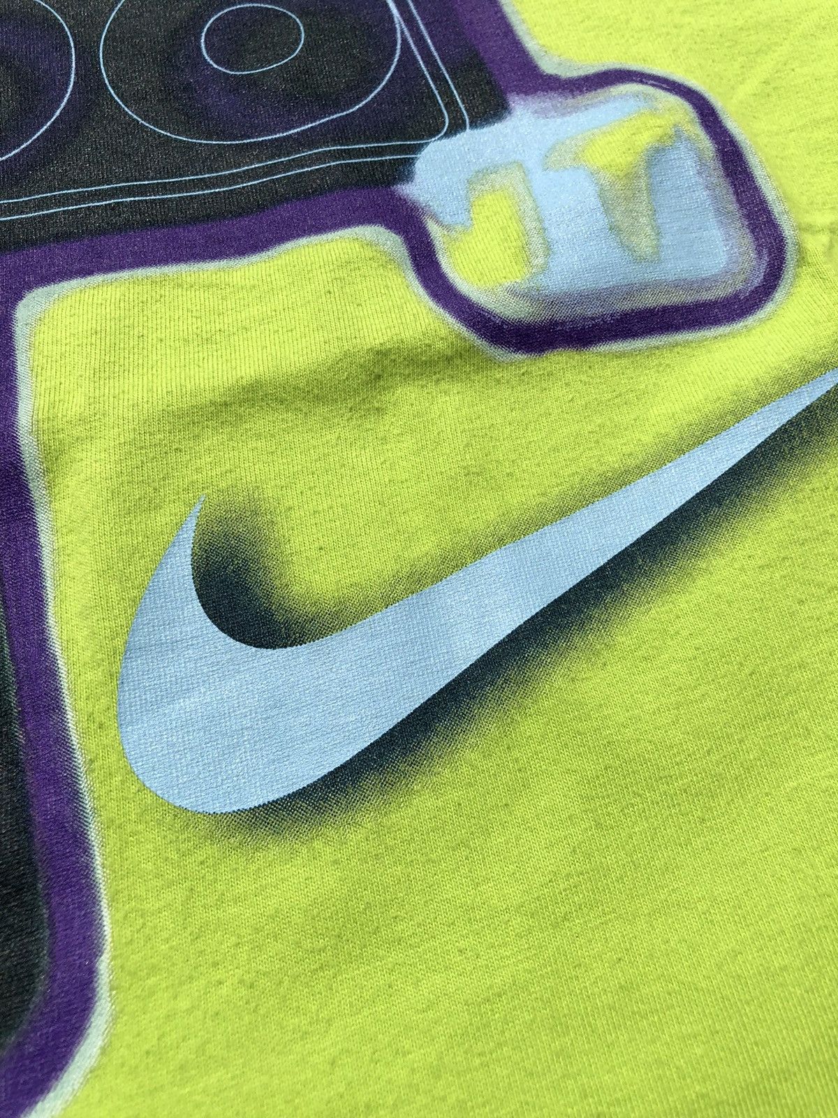 Nike VIntage 90s Nike Just Do It Acid Green Tee Size US S / EU 44-46 / 1 - 5 Thumbnail