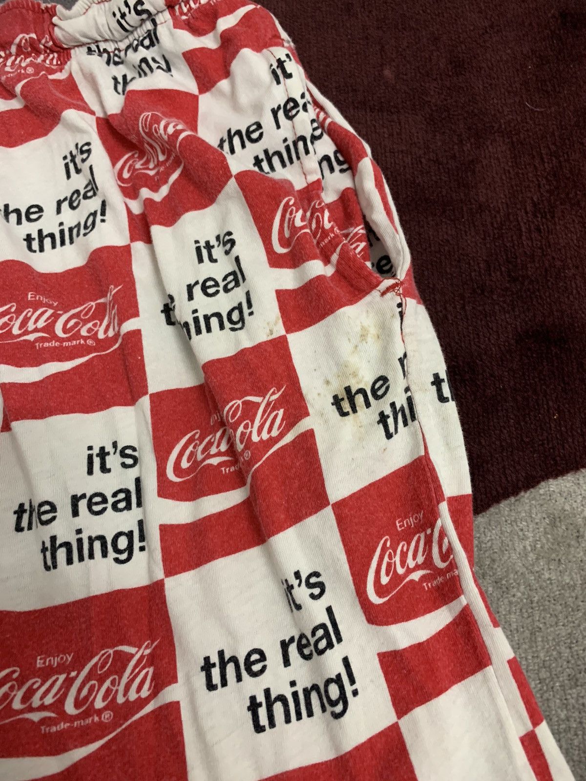 Coca Cola × Vintage Overprint Coca Cola Sweat Cropped Pant Size US 30 / EU 46 - 8 Thumbnail
