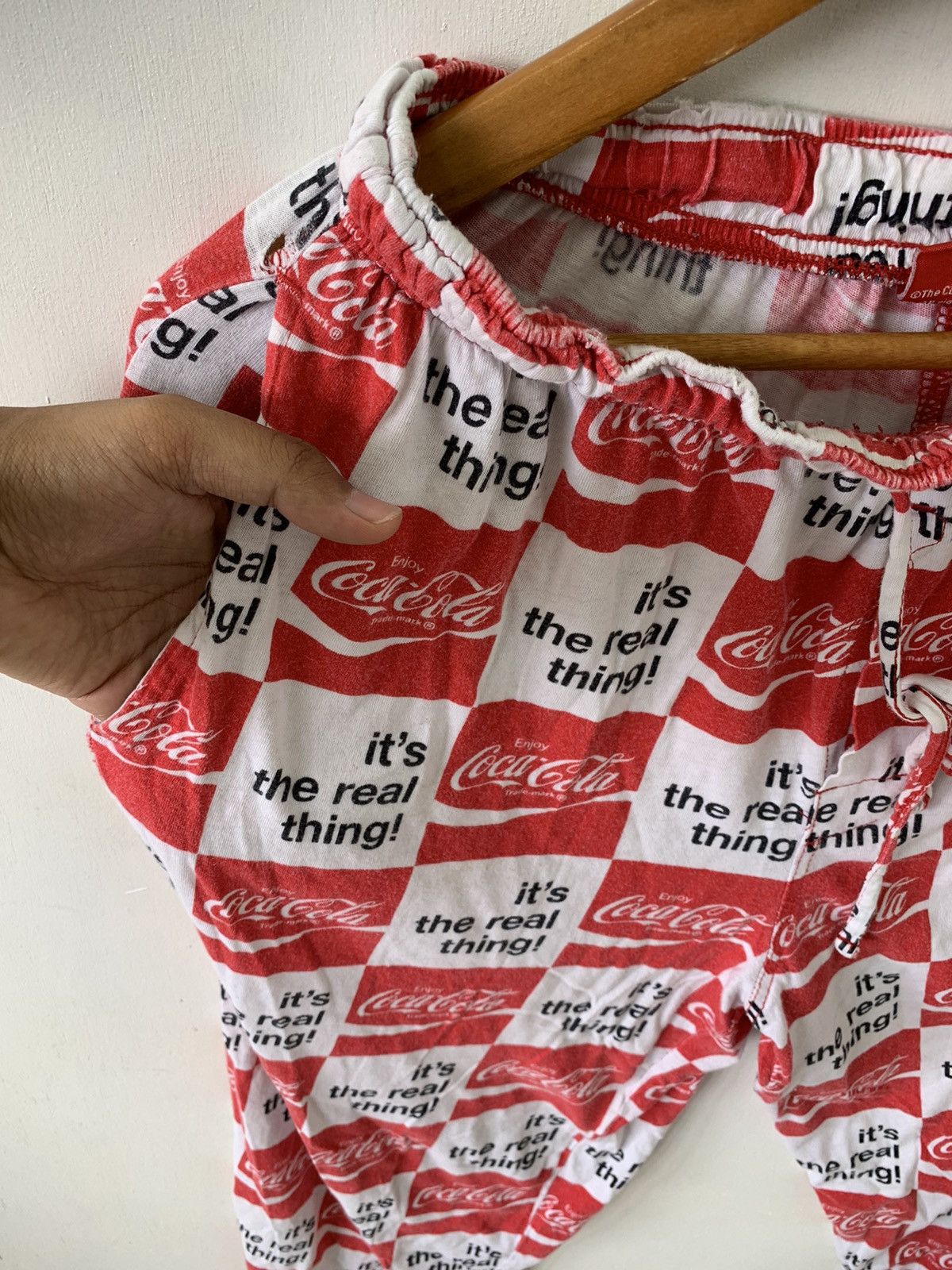 Coca Cola × Vintage Overprint Coca Cola Sweat Cropped Pant Size US 30 / EU 46 - 6 Thumbnail