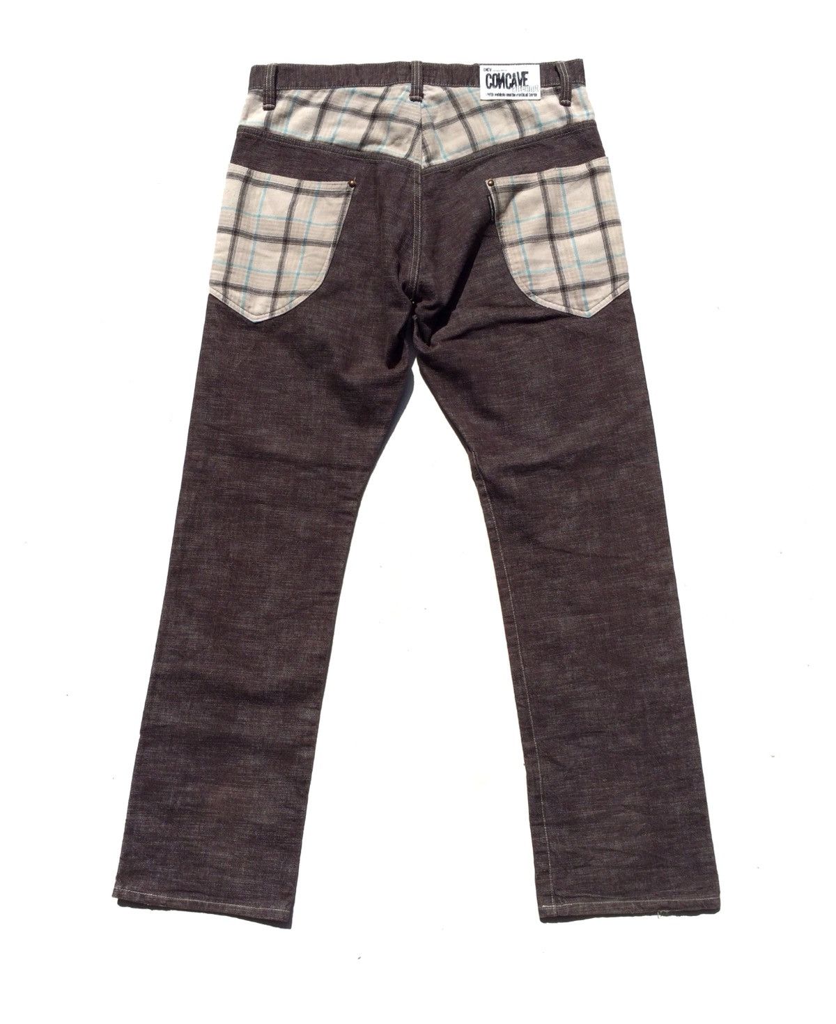 Designer × Japanese Brand Patchwork Design Concave Attempt Made In Japan Denim Pant Size US 35 - 1 Thumbnail
