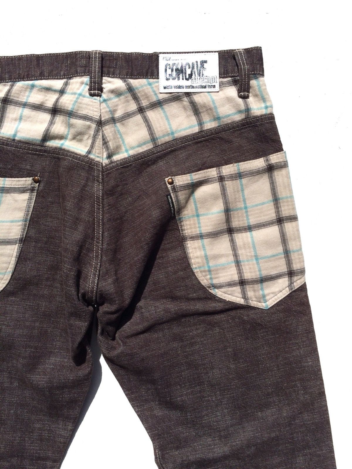 Designer × Japanese Brand Patchwork Design Concave Attempt Made In Japan Denim Pant Size US 35 - 2 Thumbnail