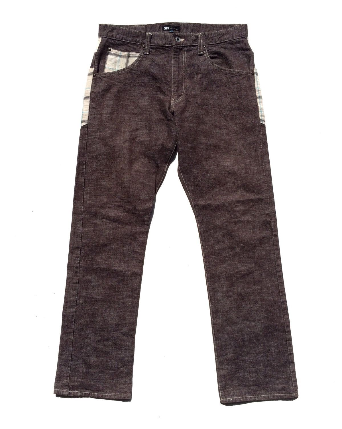 Designer × Japanese Brand Patchwork Design Concave Attempt Made In Japan Denim Pant Size US 35 - 6 Thumbnail