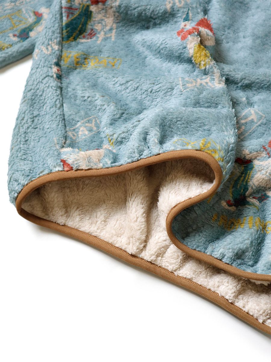 Kapital Kapital Kountry Calendar Pattern Fleeced Snap Jacket Size US XL / EU 56 / 4 - 6 Thumbnail