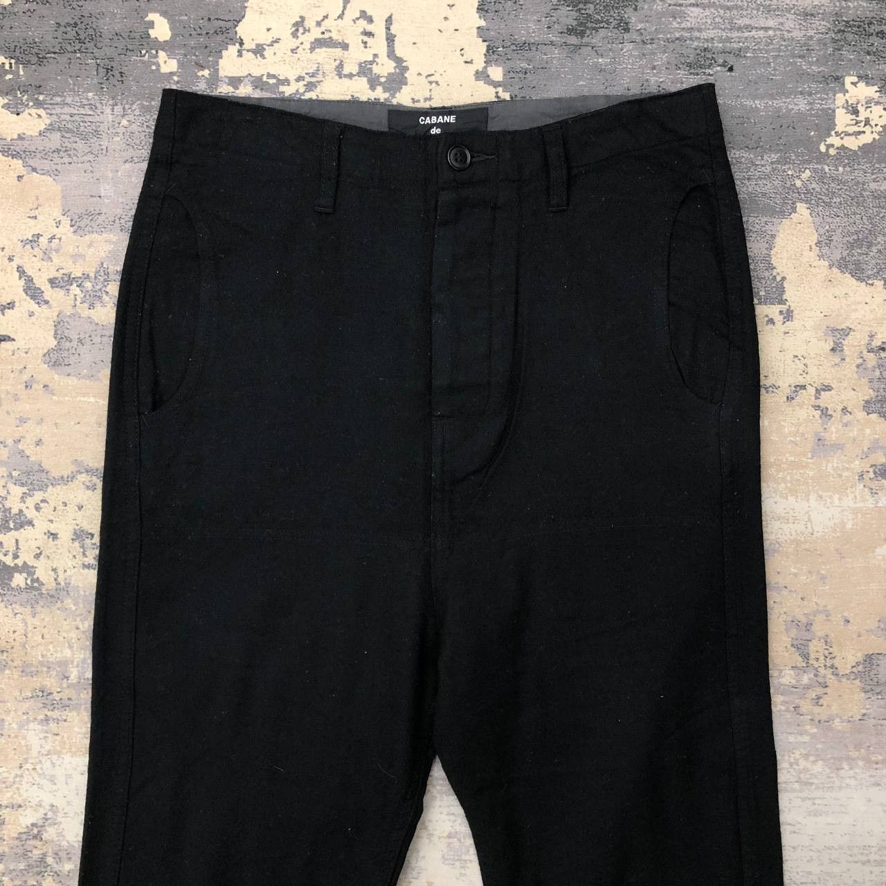 CABANE de ZUCCa × Issey Miyake P503 CABANA DE ZUCCA WOOL PANTS Size US 31 - 3 Thumbnail