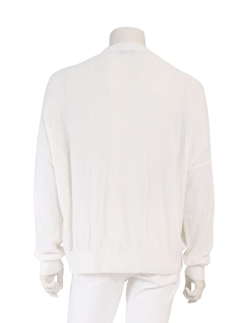 AMI AMI 2017SS Knit Ivory Emblem Crew Neck Oversized Sweater Size US L / EU 52-54 / 3 - 2 Thumbnail
