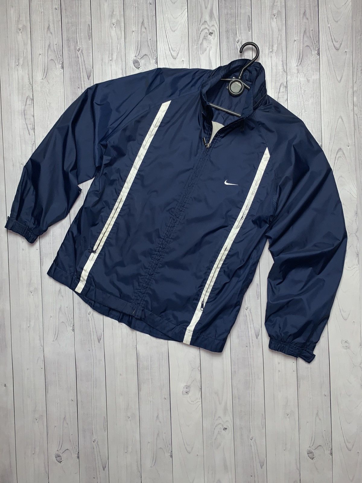 Nike × Vintage Vintage Nike Track jacket logo drill size S Size US S / EU 44-46 / 1 - 1 Thumbnail