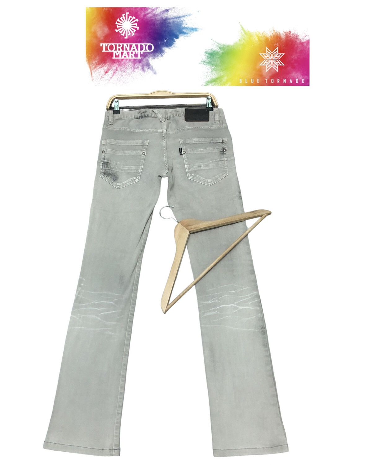 Japanese Brand × Tornado Mart VINTAGE TORNADO MART STRETCHABLE FLARE DENIM JEANS Size US 29 - 2 Thumbnail