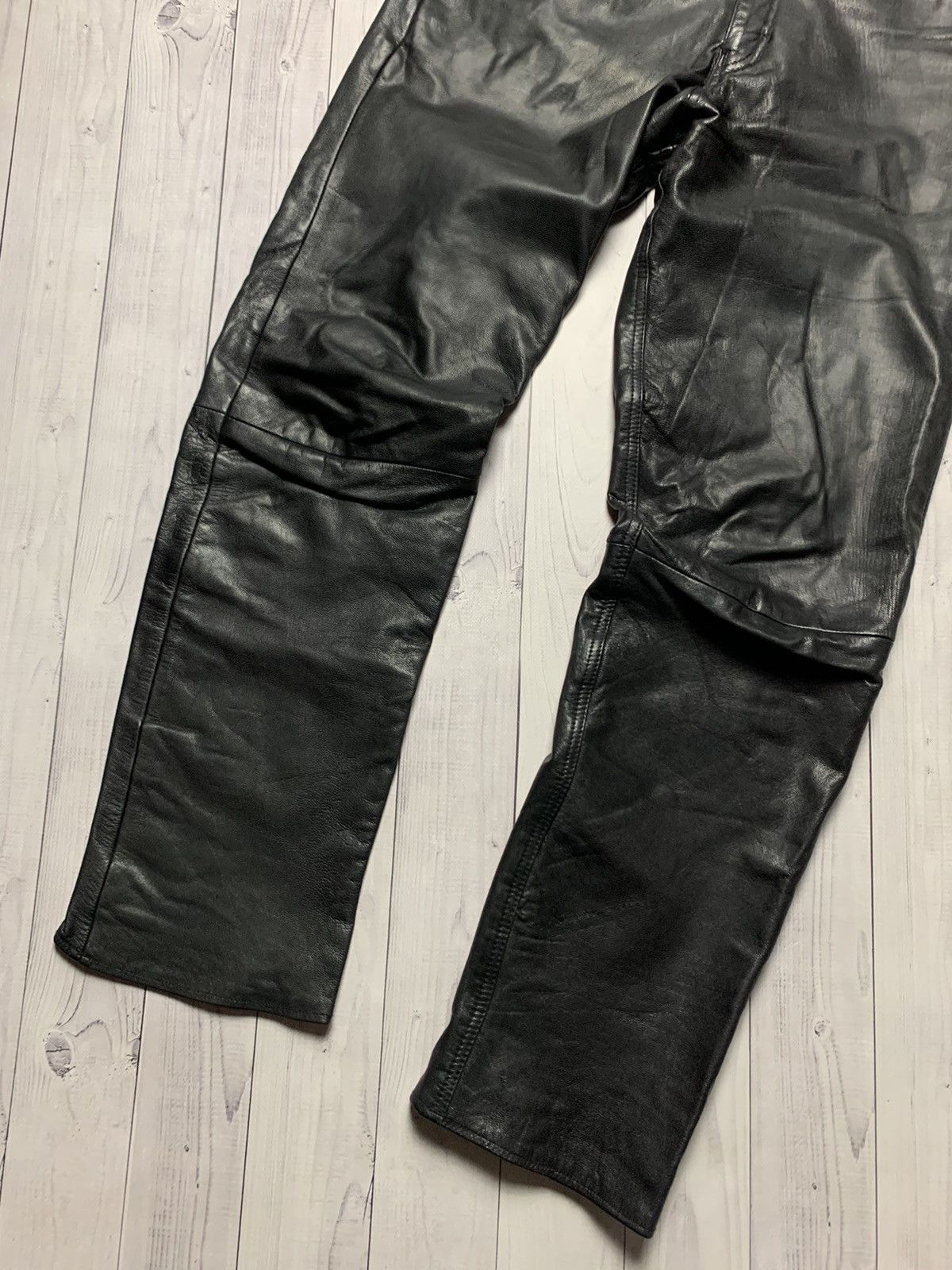 Leather × Vintage Vintage leather pants size 34 Size US 34 / EU 50 - 2 Thumbnail