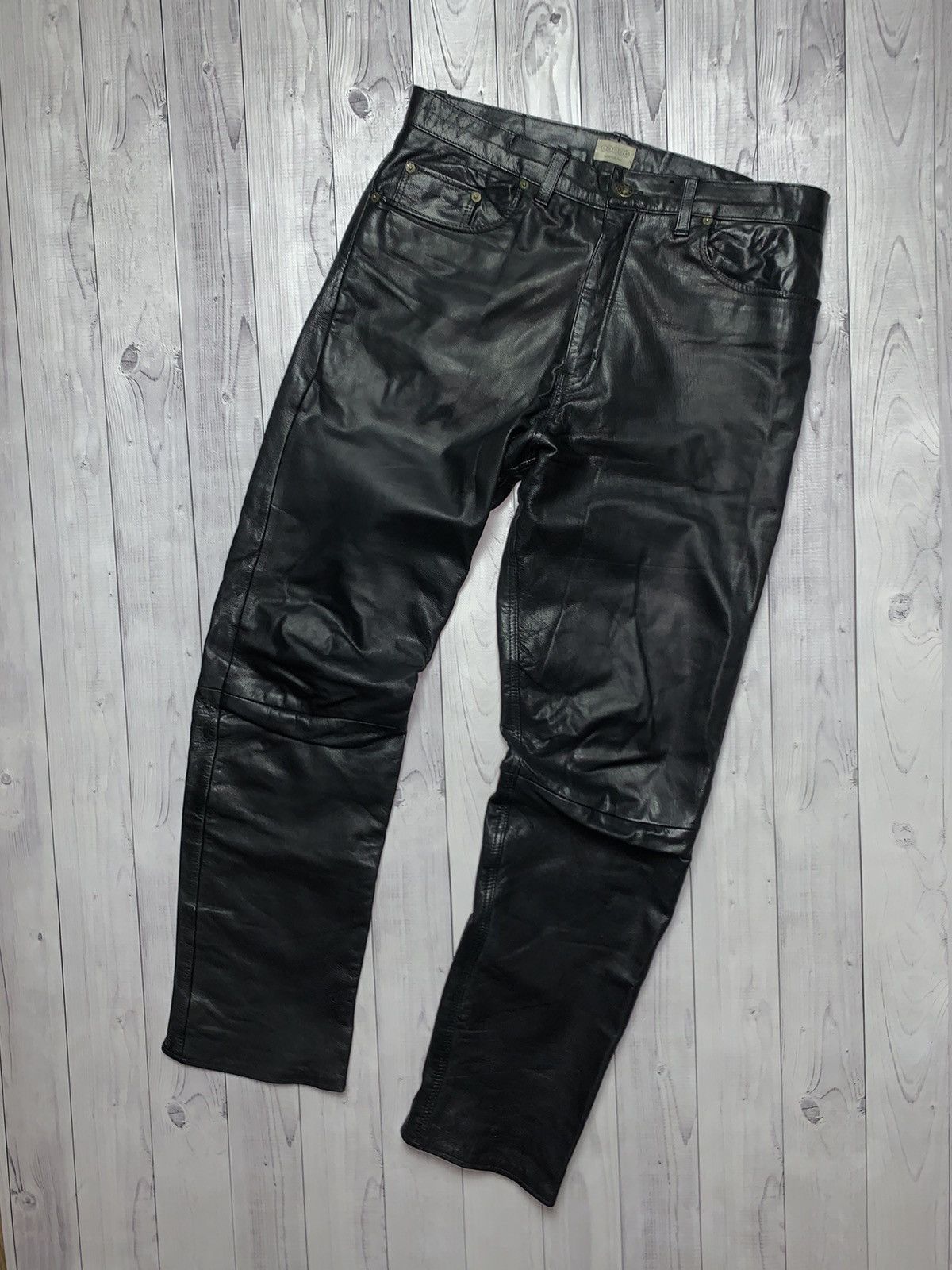 Leather × Vintage Vintage leather pants size 34 Size US 34 / EU 50 - 1 Thumbnail