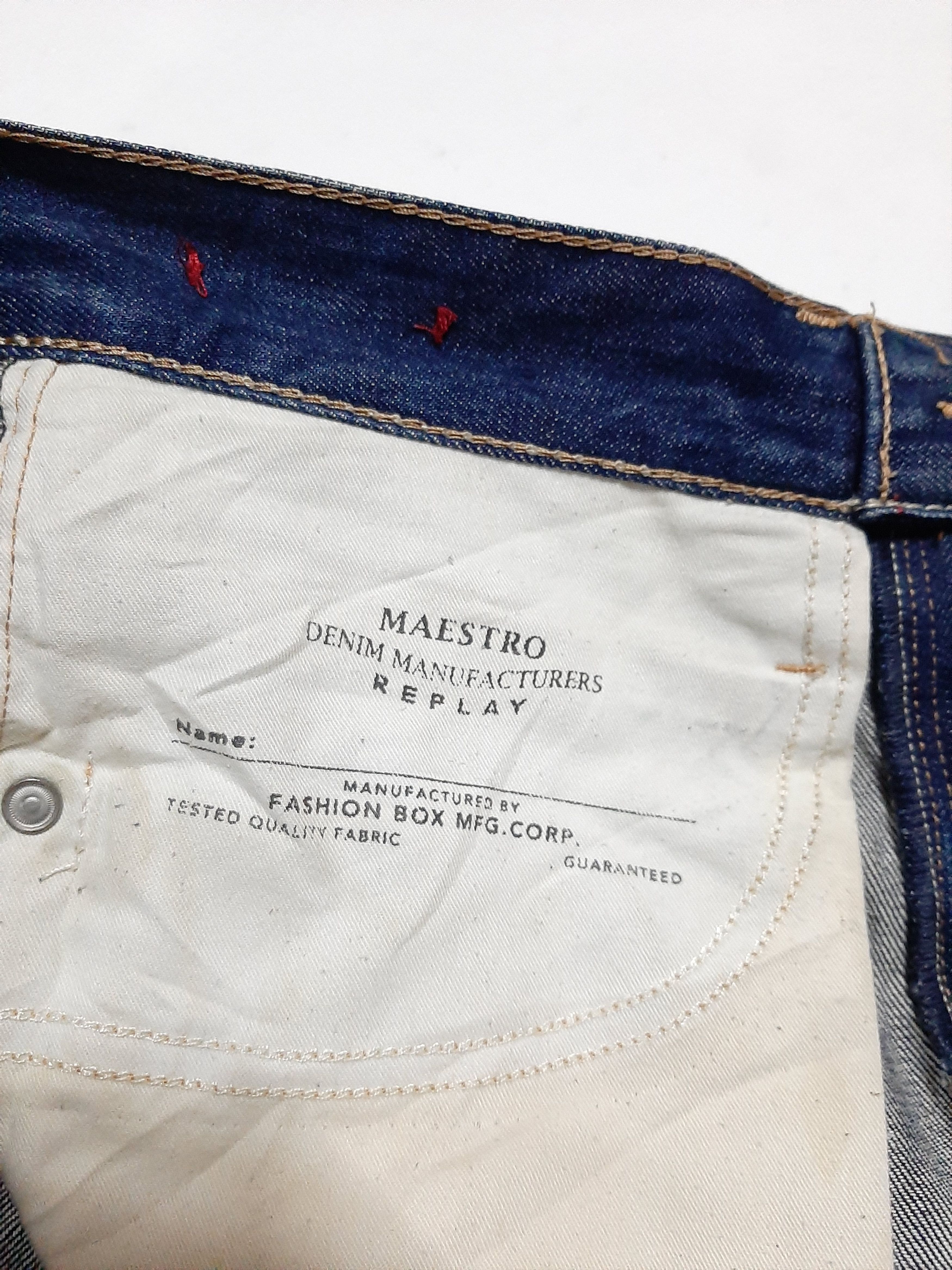 Designer × Replay VINTAGE MAESTRO X REPLAY DISTRESSED DENIM Size US 32 / EU 48 - 14 Thumbnail