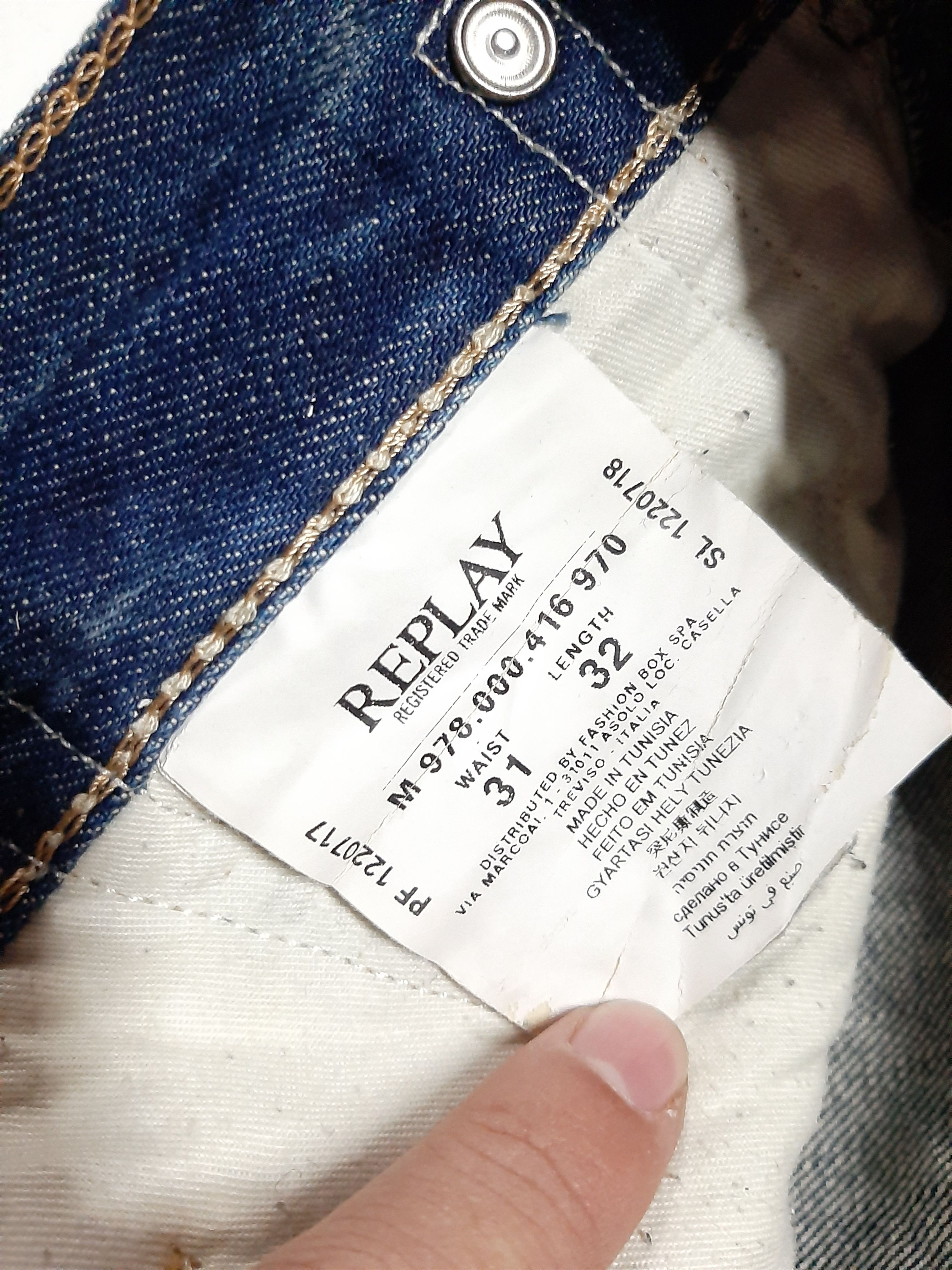 Designer × Replay VINTAGE MAESTRO X REPLAY DISTRESSED DENIM Size US 32 / EU 48 - 13 Thumbnail