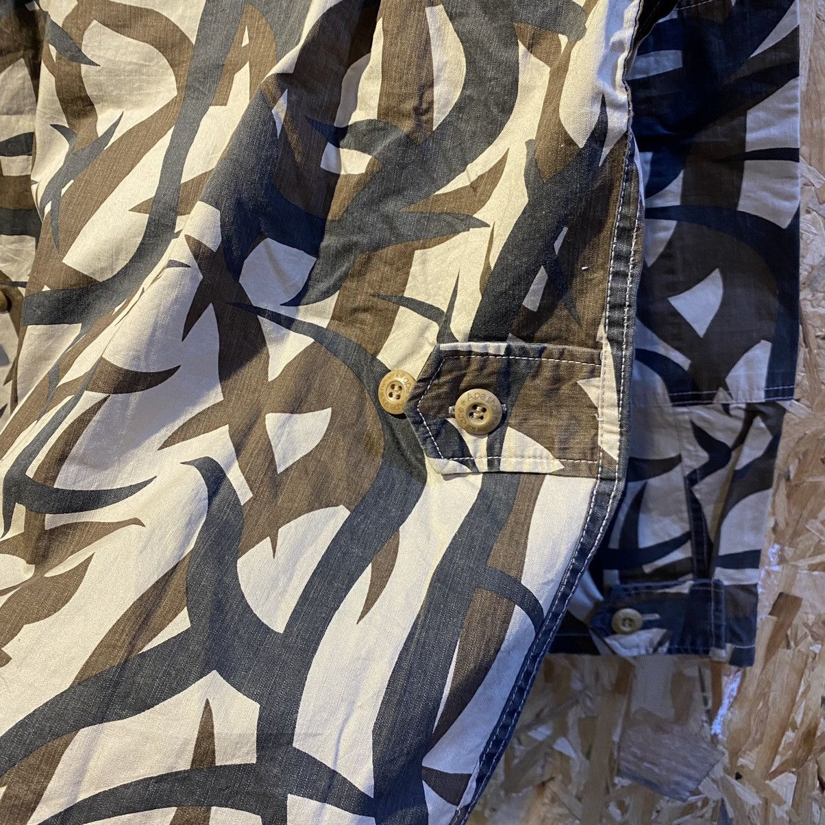 Bape × Vintage VINTAGE Bape Multi Pocket Tribal Camo Work Military Shirt Size US L / EU 52-54 / 3 - 9 Thumbnail