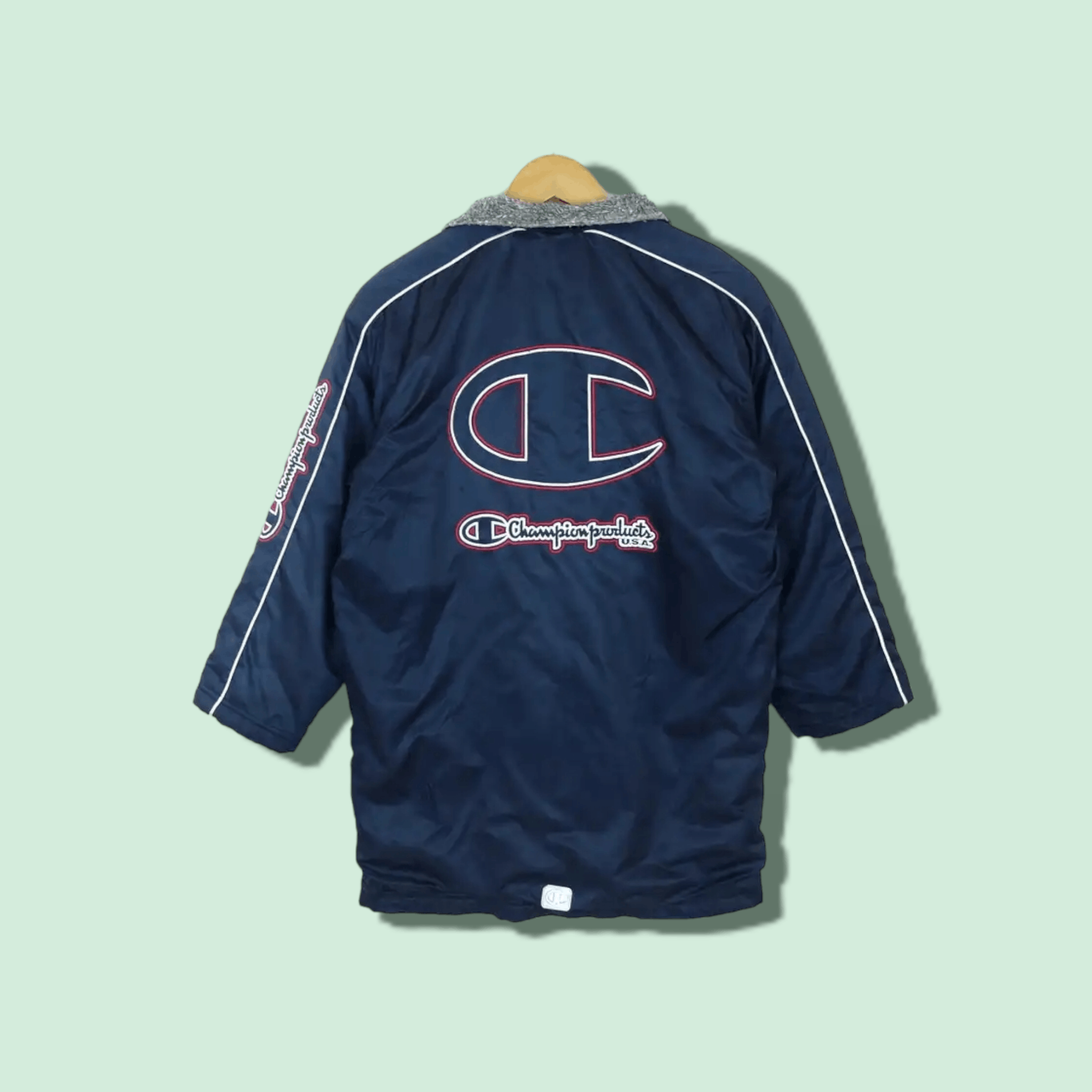 Champion CHAMPION Big Logo Sportswear Parka Jacket Size US S / EU 44-46 / 1 - 1 Thumbnail