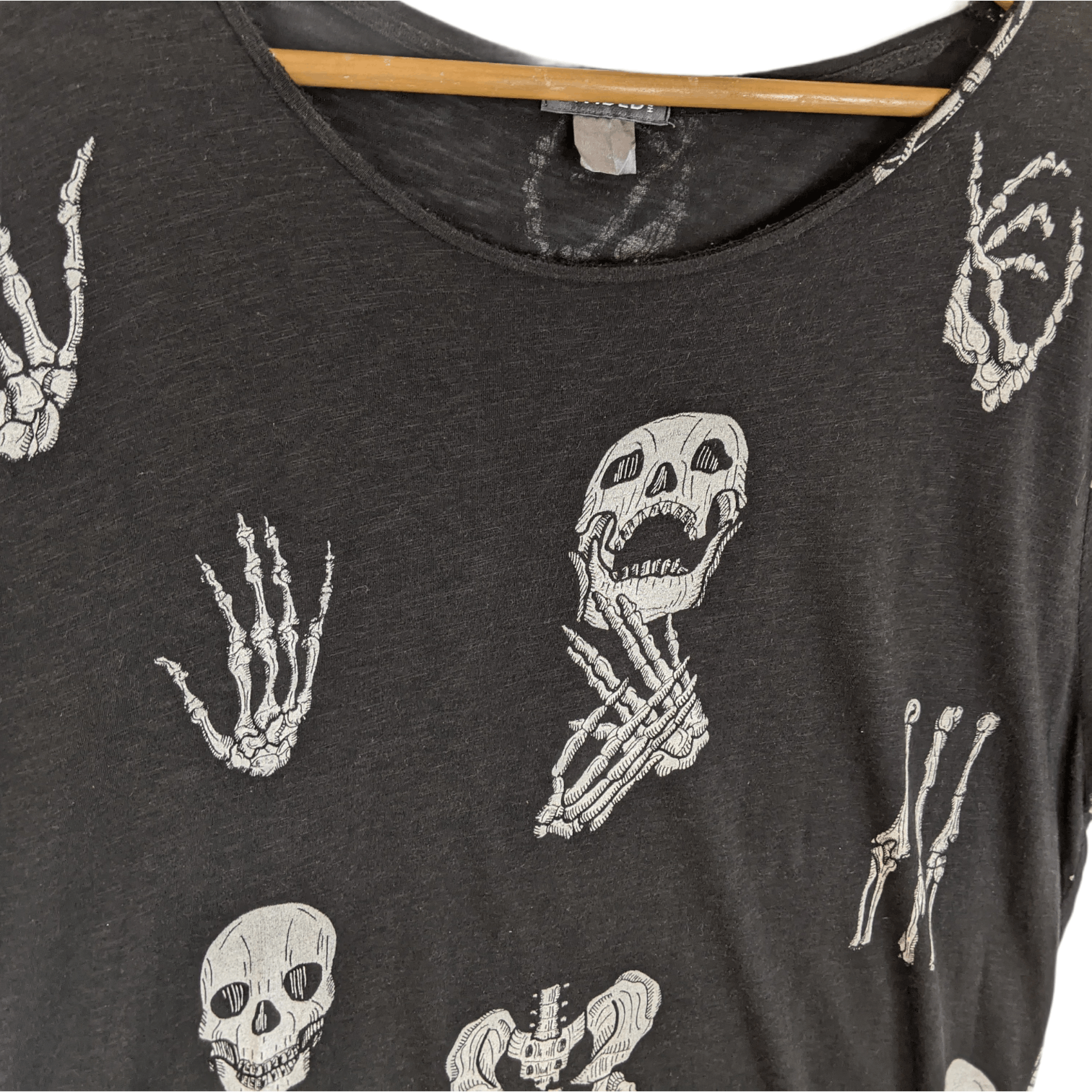 Divided DIVIDED H&M Skeleton Print All Over T-Shirt Size US XL / EU 56 / 4 - 5 Thumbnail