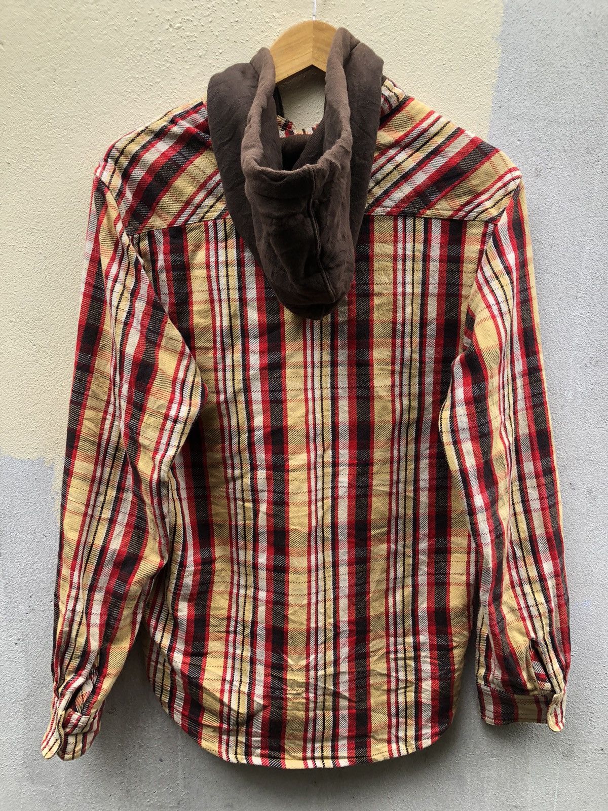 Striped Multicolor Flannel Shirt button hoodies