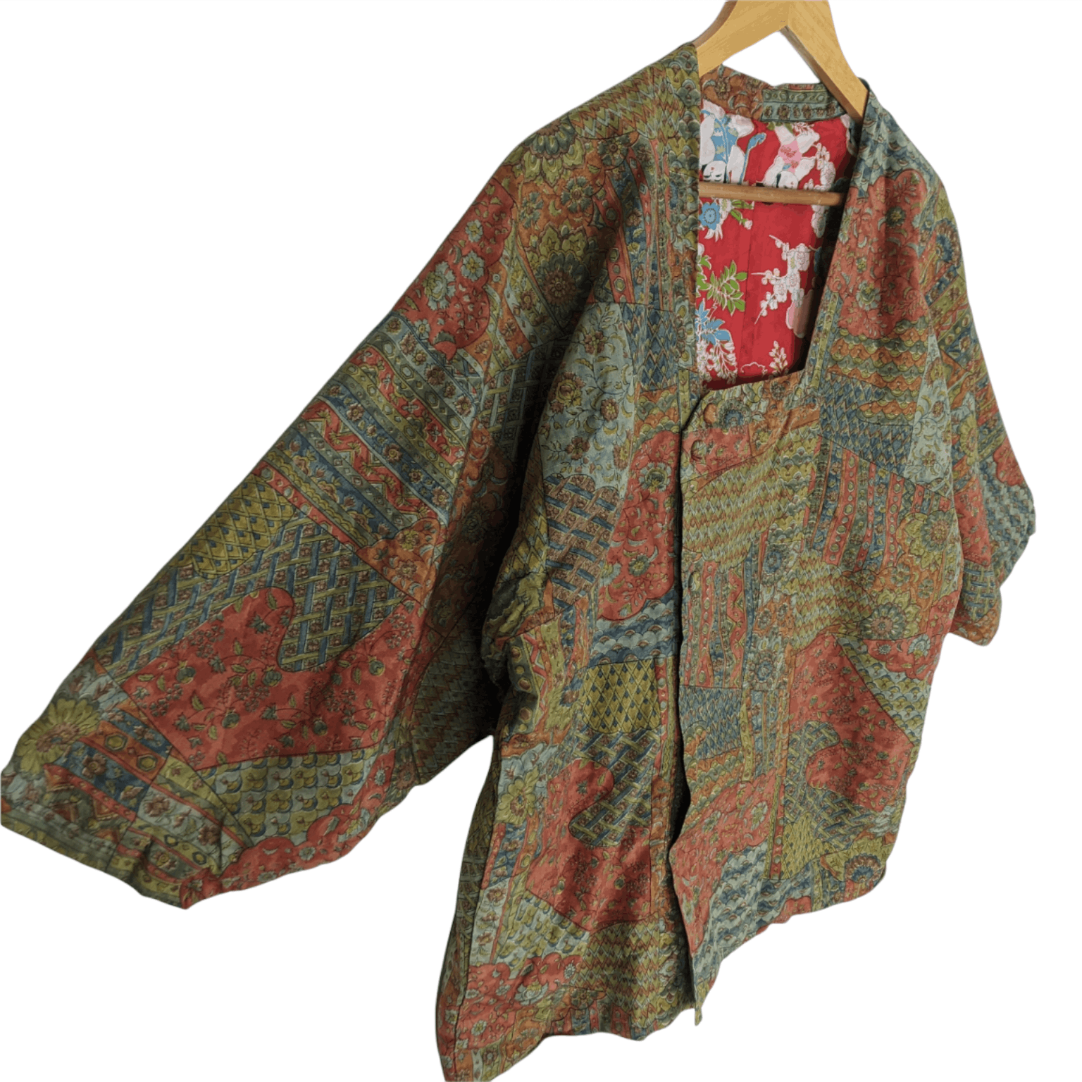 Japanese Brand JAPAN Vintage Monogram All Over Print Tailoring Kimono Size US M / EU 48-50 / 2 - 4 Thumbnail