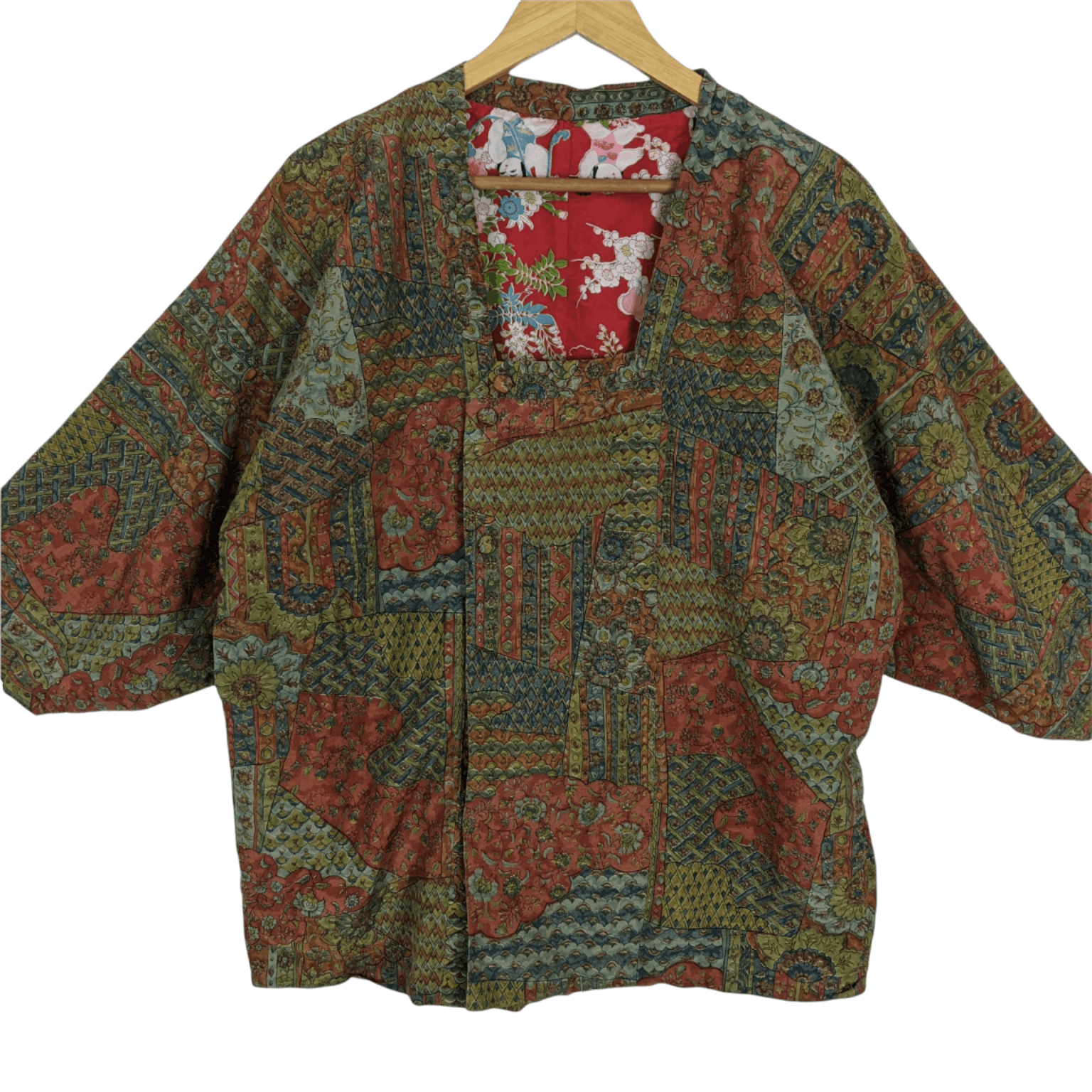 Japanese Brand JAPAN Vintage Monogram All Over Print Tailoring Kimono Size US M / EU 48-50 / 2 - 3 Thumbnail