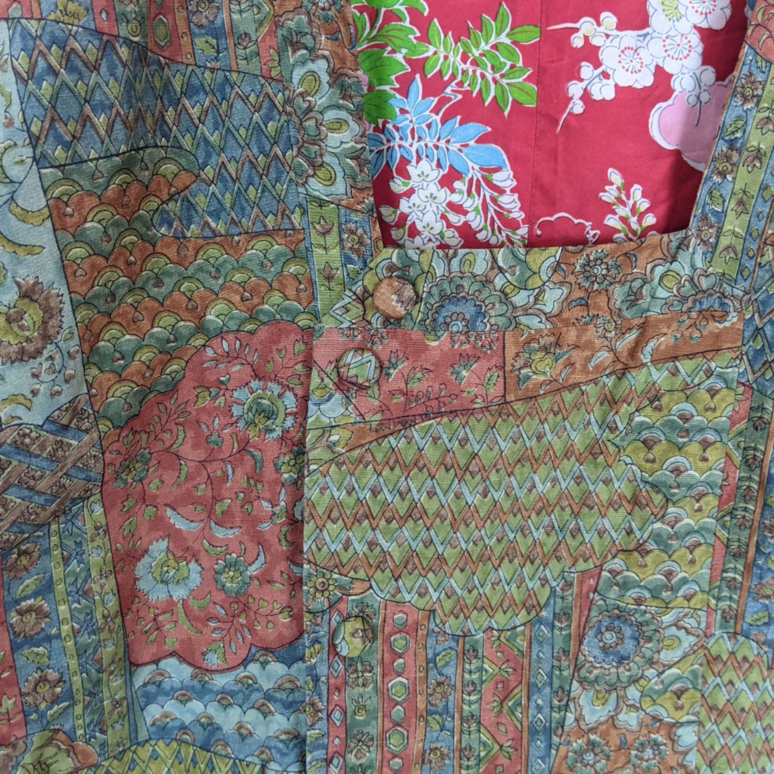Japanese Brand JAPAN Vintage Monogram All Over Print Tailoring Kimono Size US M / EU 48-50 / 2 - 6 Thumbnail