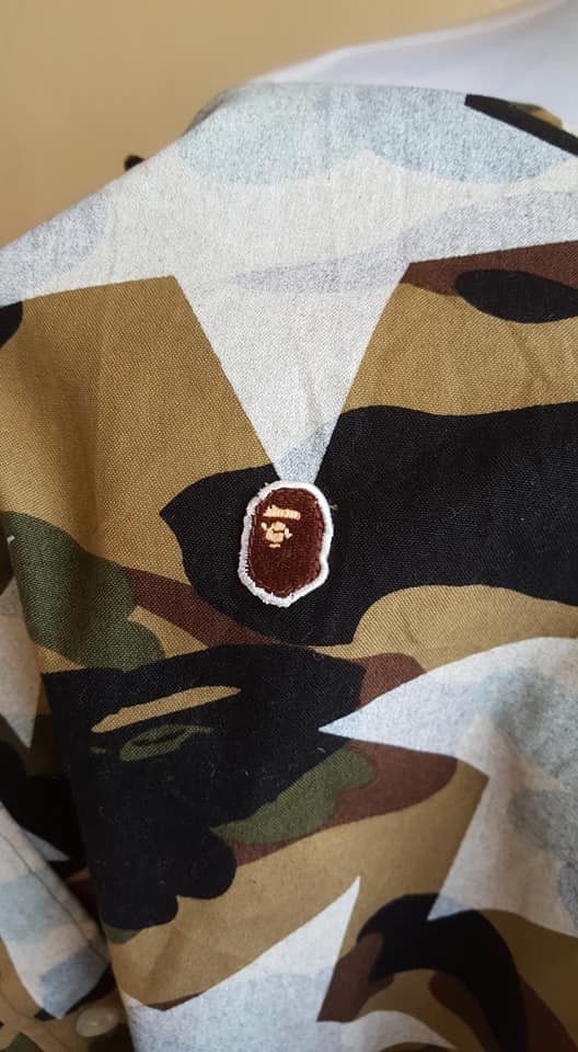 Bape 1st Camo Sta Pattern Button Up Shirt Size US M / EU 48-50 / 2 - 8 Thumbnail