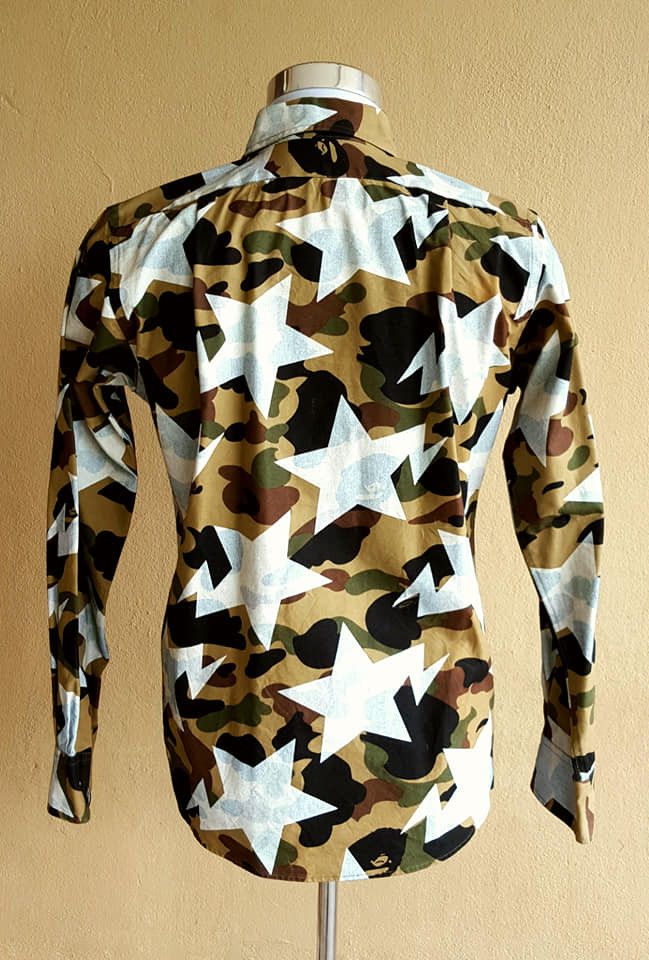 Bape 1st Camo Sta Pattern Button Up Shirt Size US M / EU 48-50 / 2 - 4 Thumbnail