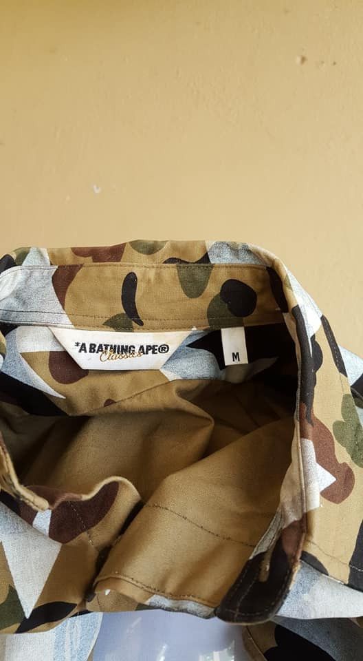 Bape 1st Camo Sta Pattern Button Up Shirt Size US M / EU 48-50 / 2 - 6 Thumbnail