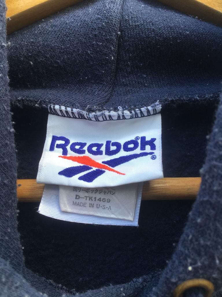 Reebok Reebok big logo Dark Blue Sweatshirt hoodies Size US L / EU 52-54 / 3 - 4 Thumbnail