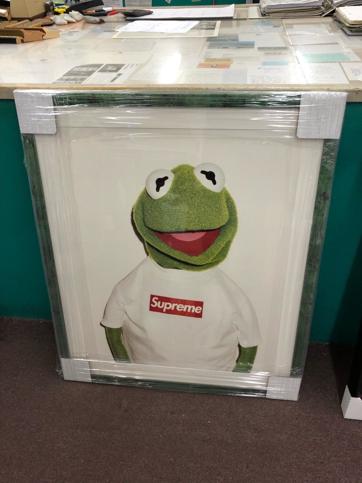 image of Supreme Spring Summer 2008 Kermit Poster By Terry Richardson in White, Men's