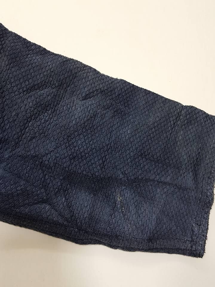 Indigo × Vintage INDIGO KENDO DOGI Hitoe Zashi Old Handmade Sashiko Stitches Size US M / EU 48-50 / 2 - 20 Thumbnail