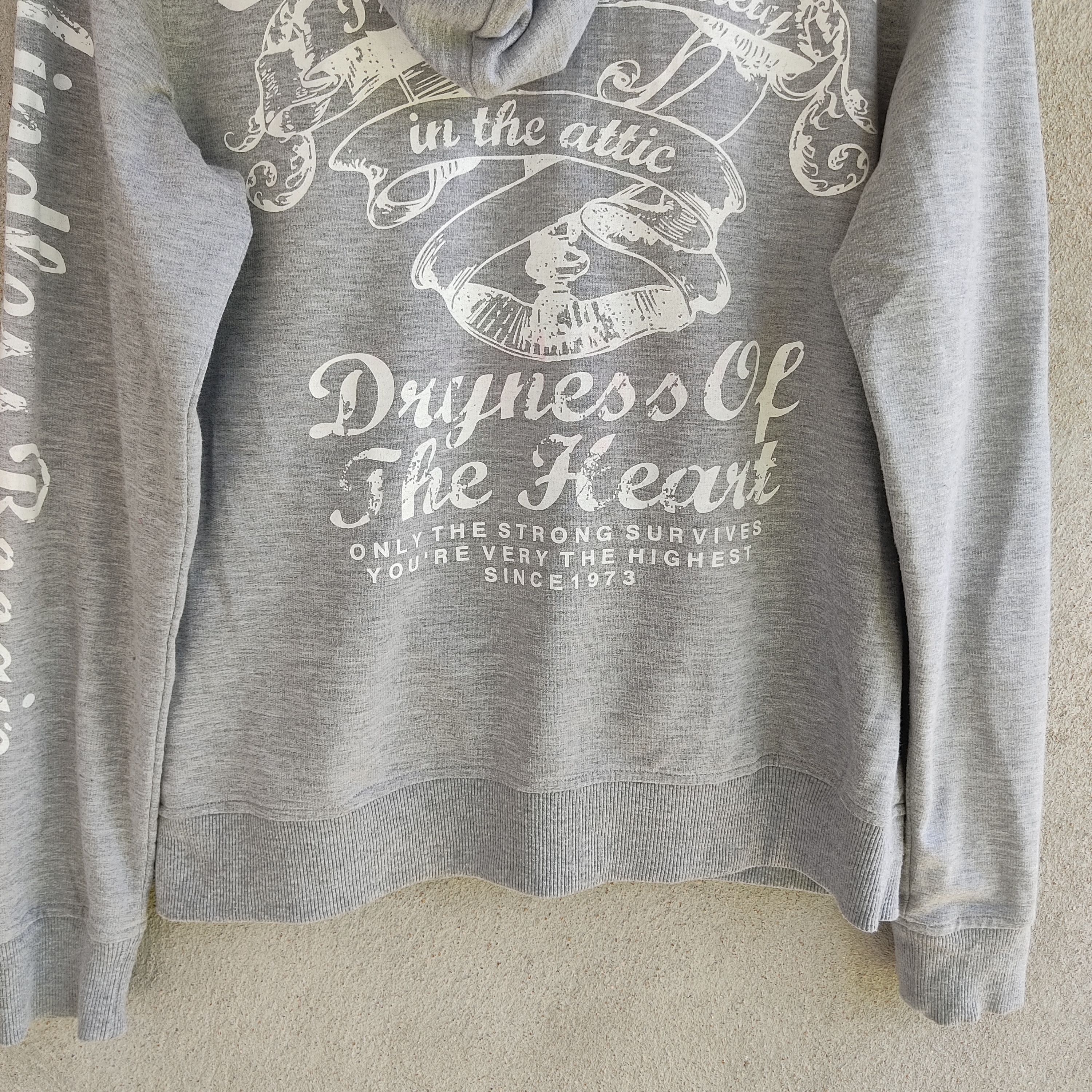 In The Attic × Japanese Brand In The Attic Mindless Celebration Big Print Gray Hoodie Size US S / EU 44-46 / 1 - 11 Thumbnail
