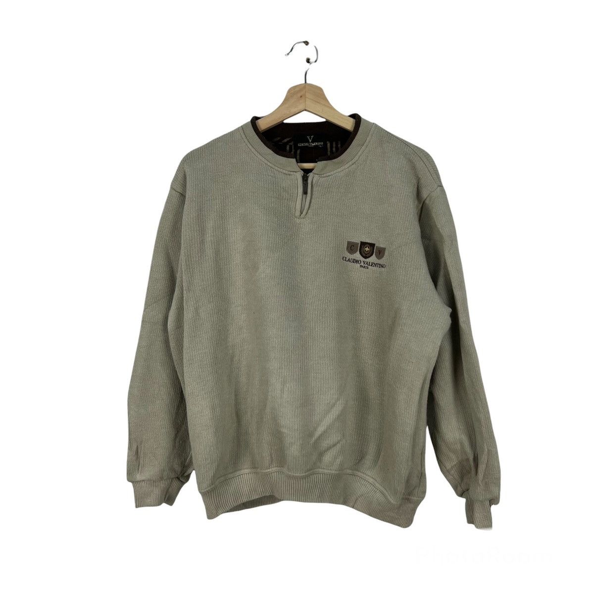 Japanese Brand VINTAGE CLAUDIO VALENTINO SWEATSHIRT Size US L / EU 52-54 / 3 - 1 Thumbnail