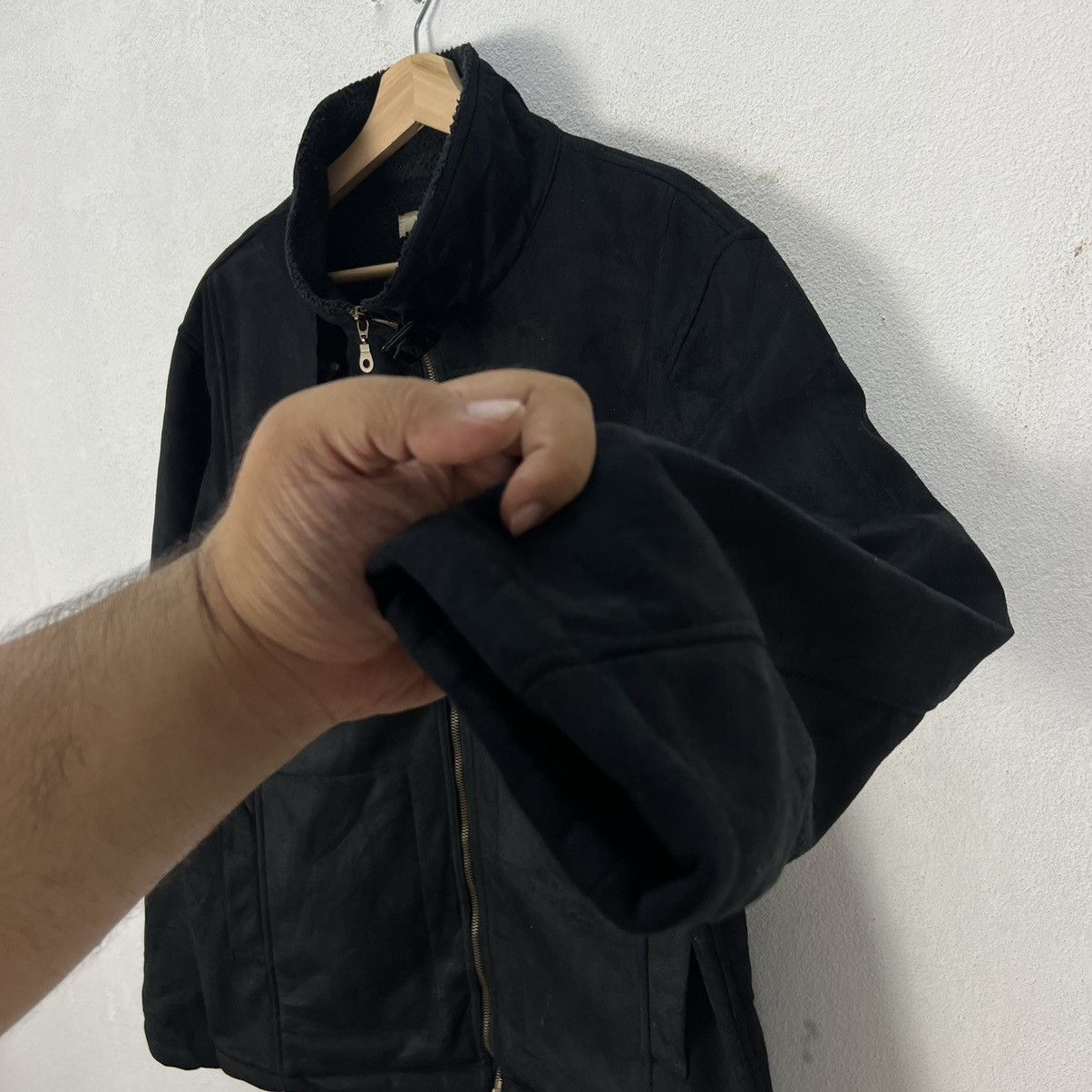 Japanese Brand UTILITY FLEECE JACKET BLACK SUFFESE Size US L / EU 52-54 / 3 - 7 Thumbnail