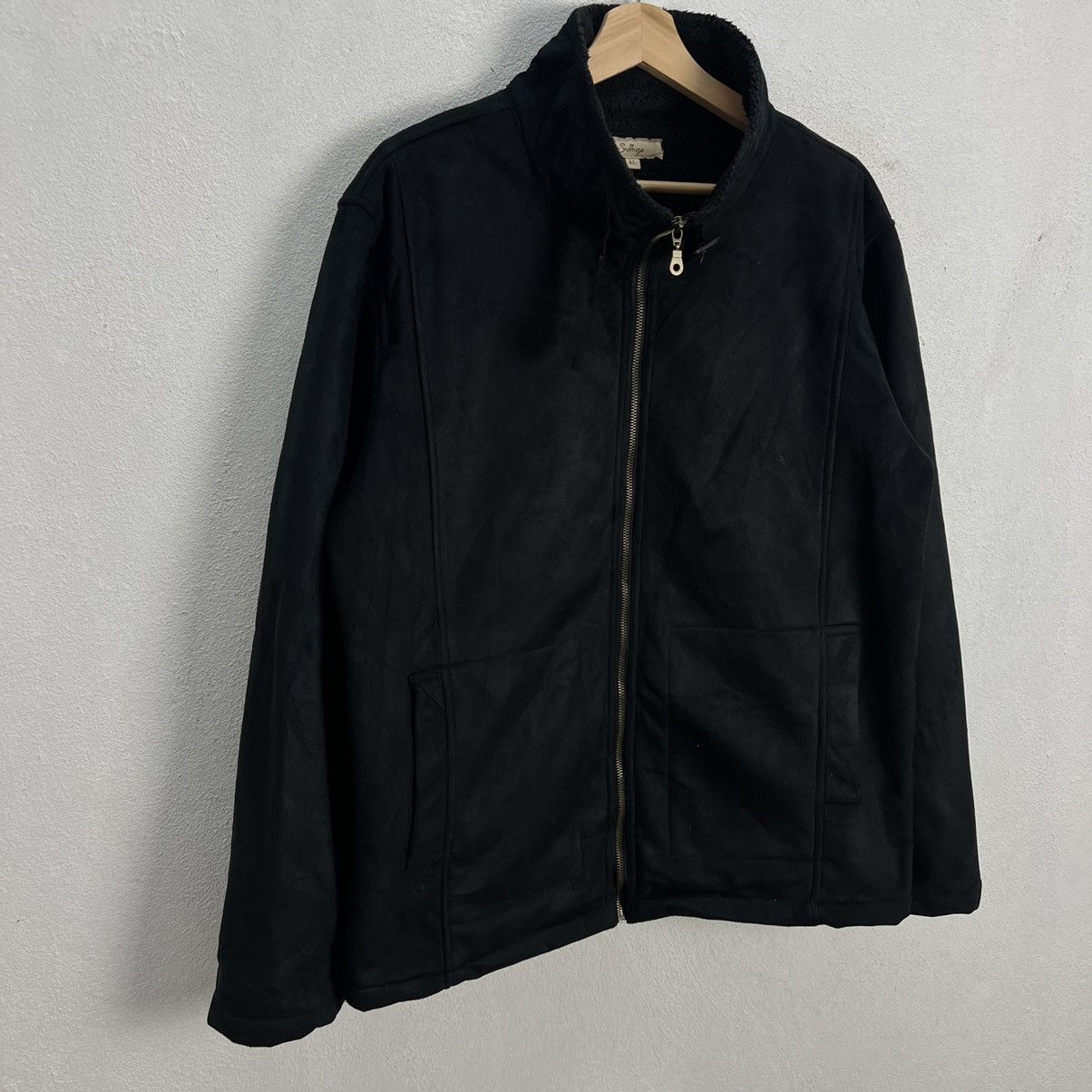 Japanese Brand UTILITY FLEECE JACKET BLACK SUFFESE Size US L / EU 52-54 / 3 - 5 Thumbnail