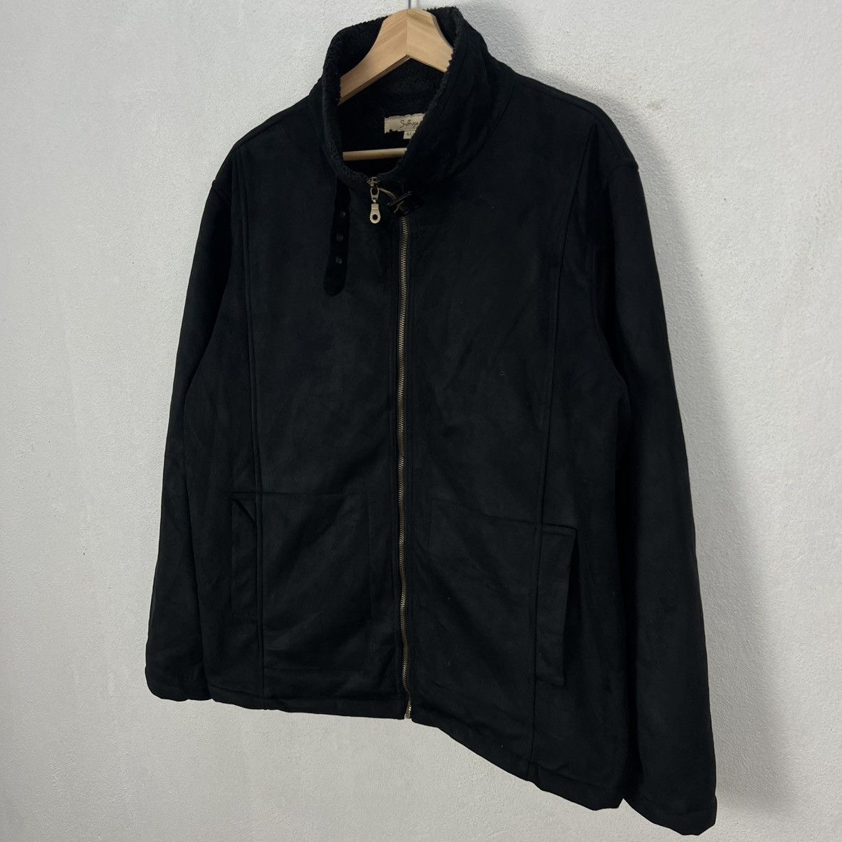Japanese Brand UTILITY FLEECE JACKET BLACK SUFFESE Size US L / EU 52-54 / 3 - 2 Thumbnail