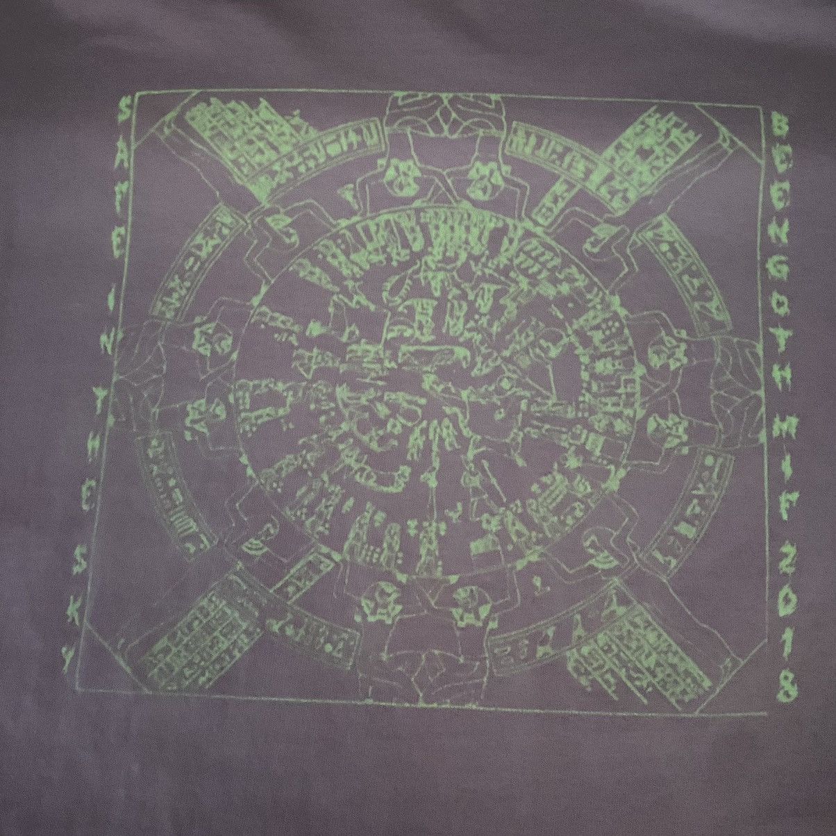 Goth Money RARE Goth Money Records Glow in the Dark Egyptian Map Shirt Size US L / EU 52-54 / 3 - 2 Thumbnail