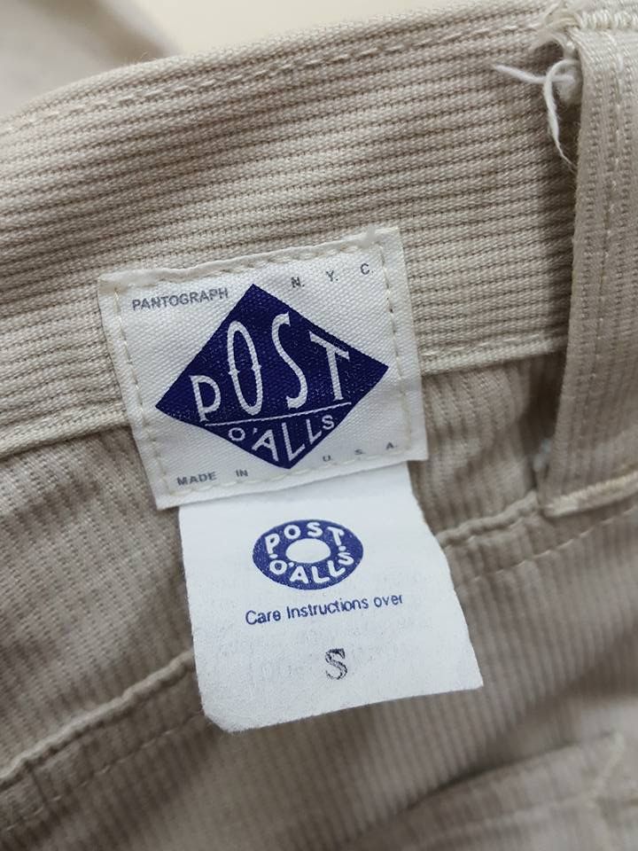 Post Overalls MADE IN USA Fly Button Cords Pant Size US 28 / EU 44 - 21 Thumbnail
