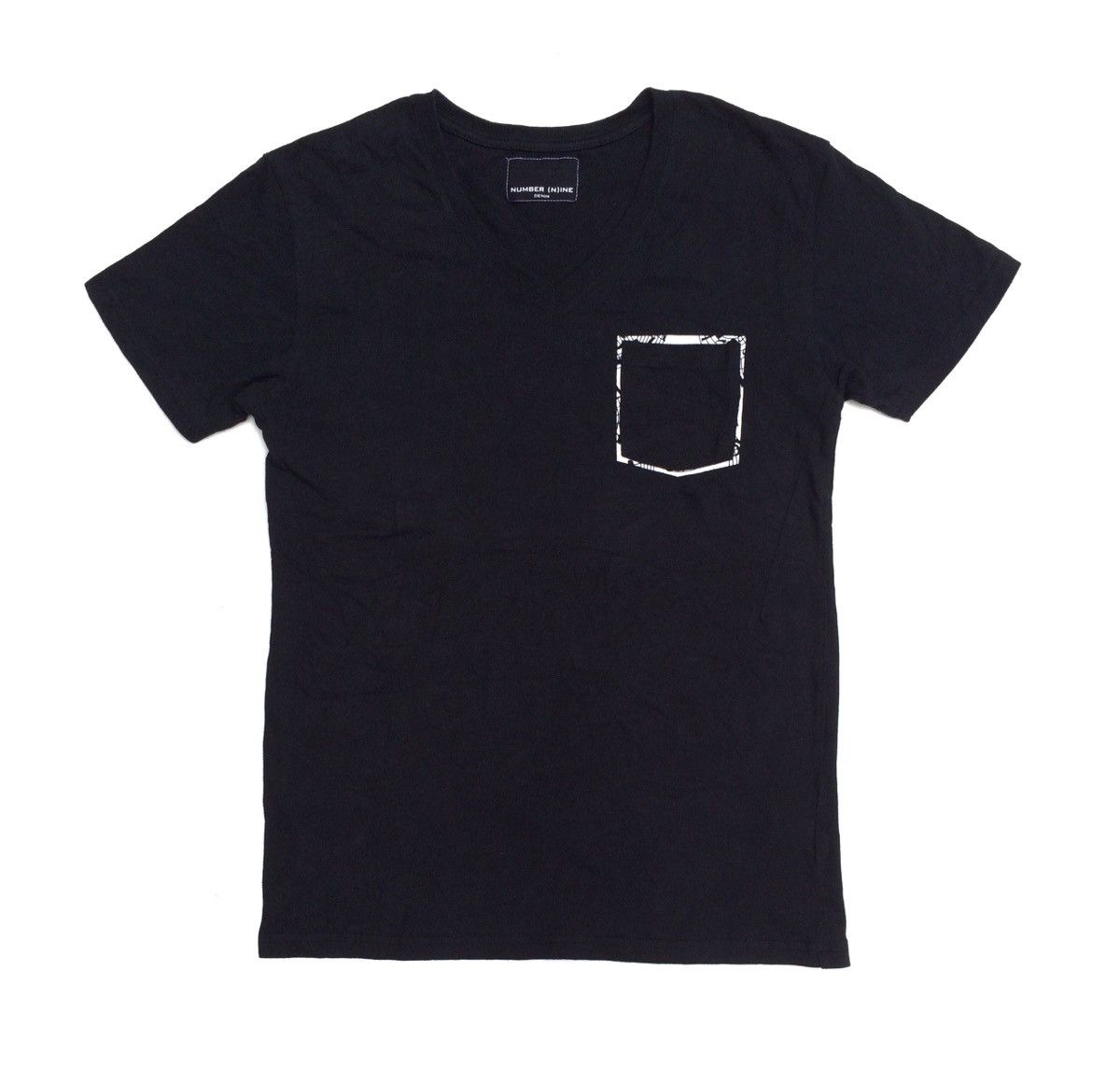 Number (N)ine Number (N)ine Denim Pocket Vneck Tshirt*SIZE ON TAG L FIT S Size US S / EU 44-46 / 1 - 1 Thumbnail