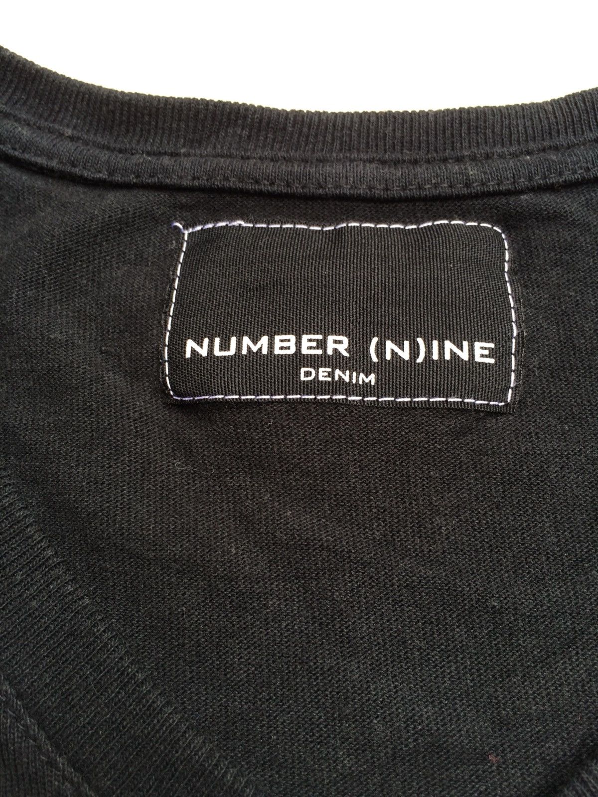 Number (N)ine Number (N)ine Denim Pocket Vneck Tshirt*SIZE ON TAG L FIT S Size US S / EU 44-46 / 1 - 3 Thumbnail
