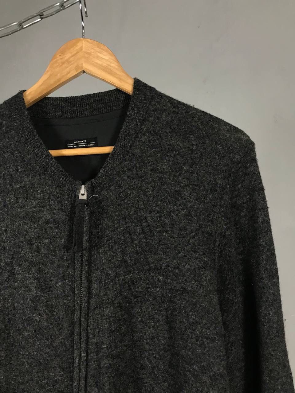 Allsaints Allsaints luxury streetwear wool/nylon zip sweater Size US S / EU 44-46 / 1 - 2 Thumbnail