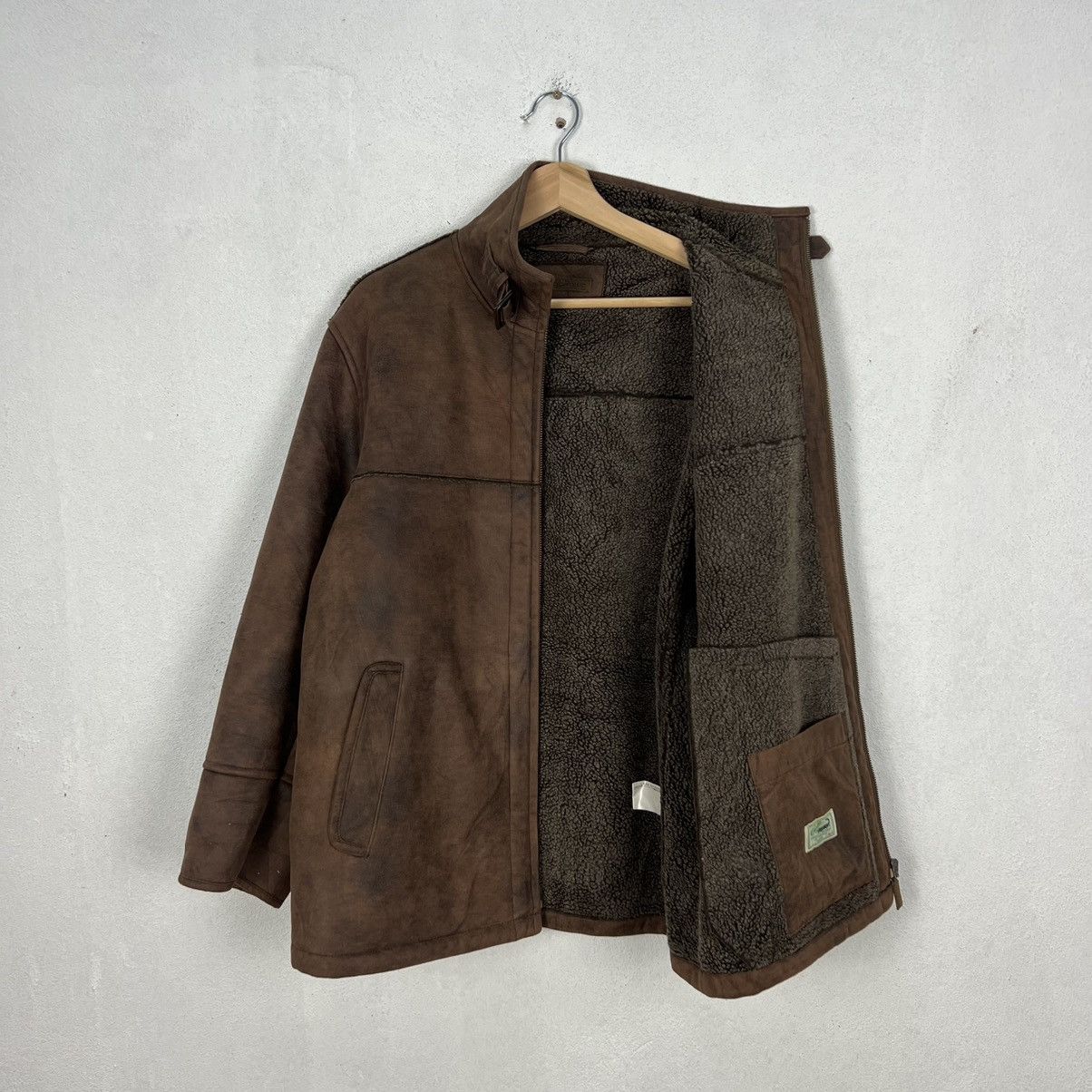 Japanese Brand VINTAGE CROCODILE B3 STYLE DESIGN FLEECE LINING Size US M / EU 48-50 / 2 - 9 Thumbnail