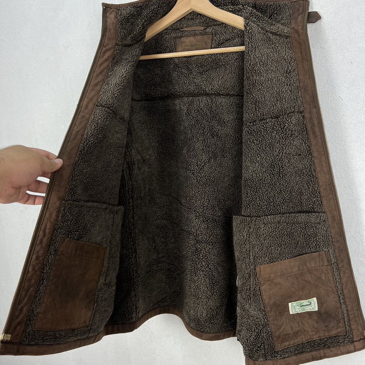 Japanese Brand VINTAGE CROCODILE B3 STYLE DESIGN FLEECE LINING Size US M / EU 48-50 / 2 - 14 Thumbnail