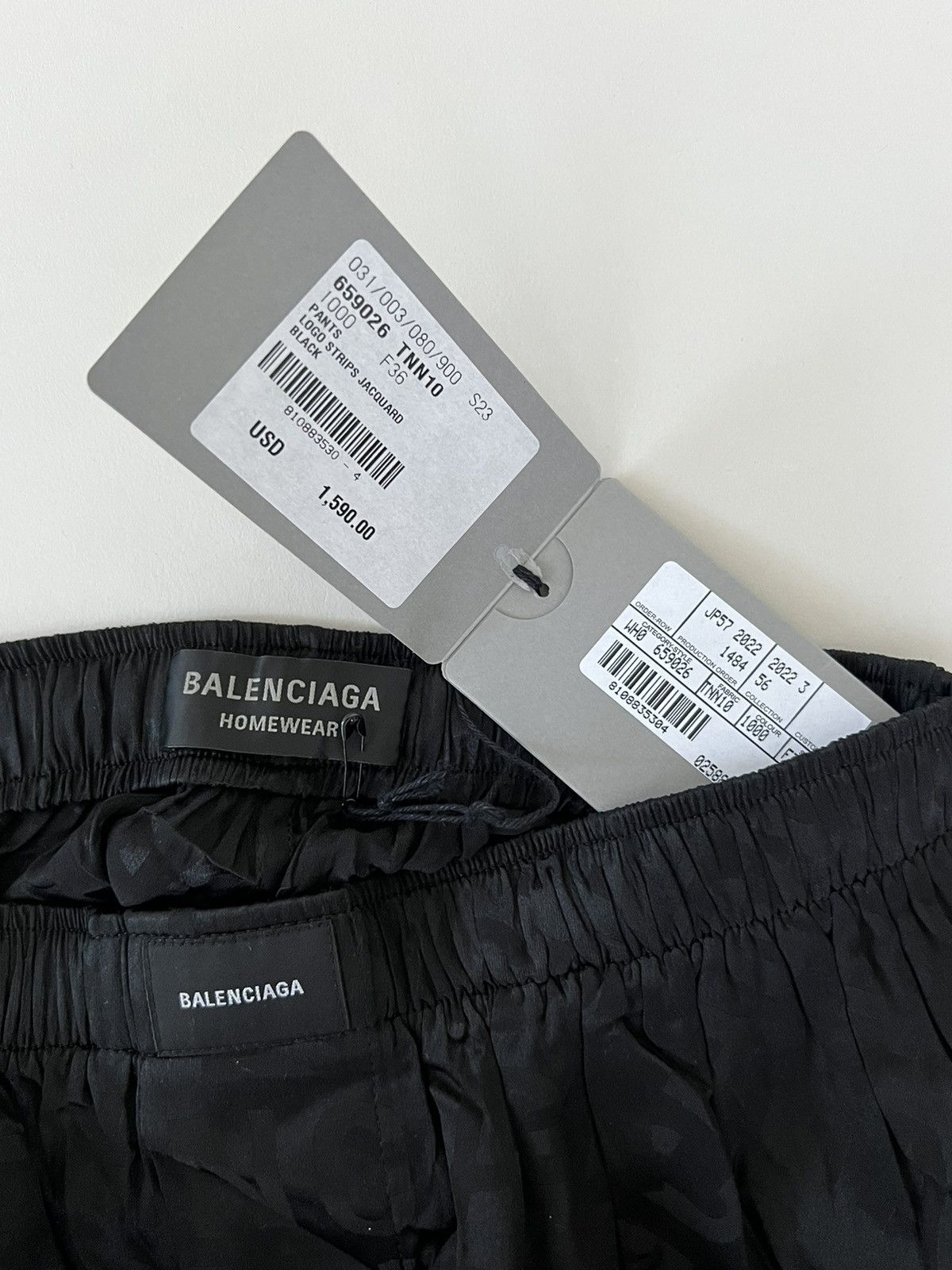 Balenciaga 🔥$1.9K VALUE🔥 Balenciaga Logo Silk Monogram Pajama Pants Size US 30 / EU 46 - 10 Thumbnail