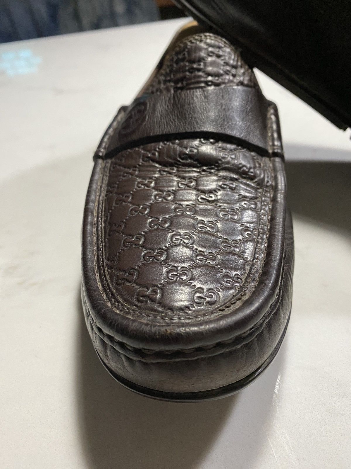 Gucci Guccisima gg logo leather loafers Size US 7 / EU 40 - 2 Thumbnail