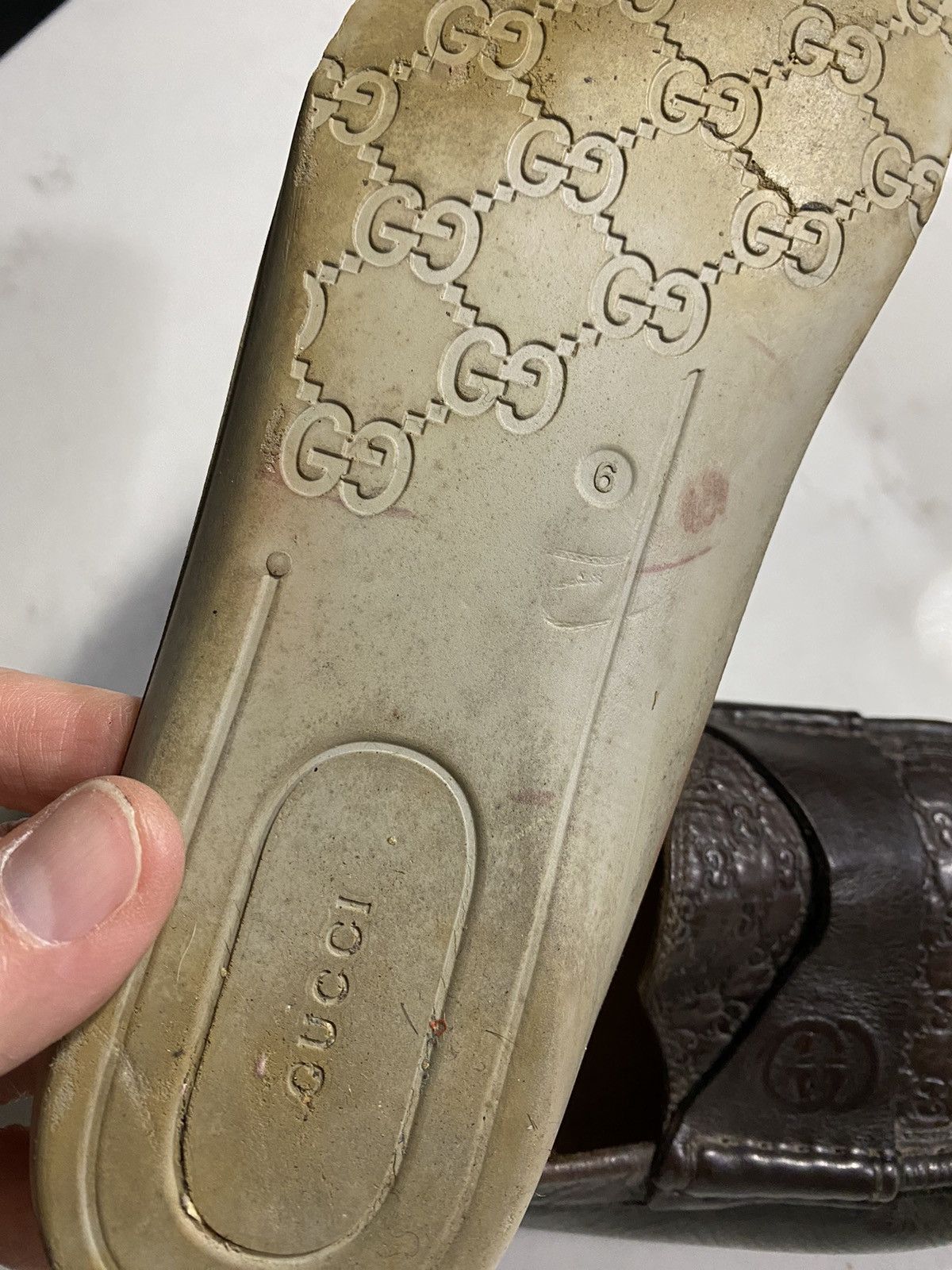 Gucci Guccisima gg logo leather loafers Size US 7 / EU 40 - 8 Thumbnail