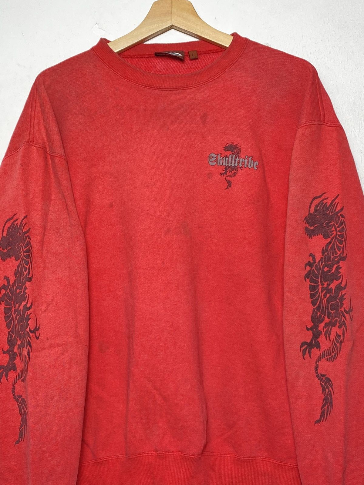 Other Vintage Skulltribe Chrome Dragonball Hearts Wave Crewneck Size US L / EU 52-54 / 3 - 2 Thumbnail