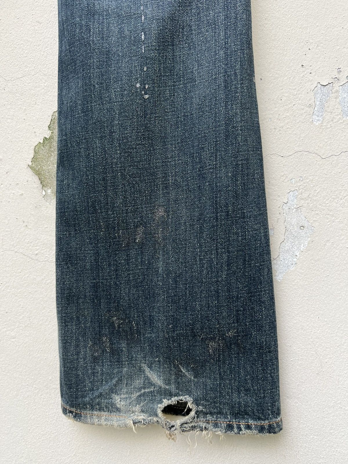 Vintage Flare Memory Special Japan Distress Painter Denim Jeans Size US 32 / EU 48 - 22 Thumbnail