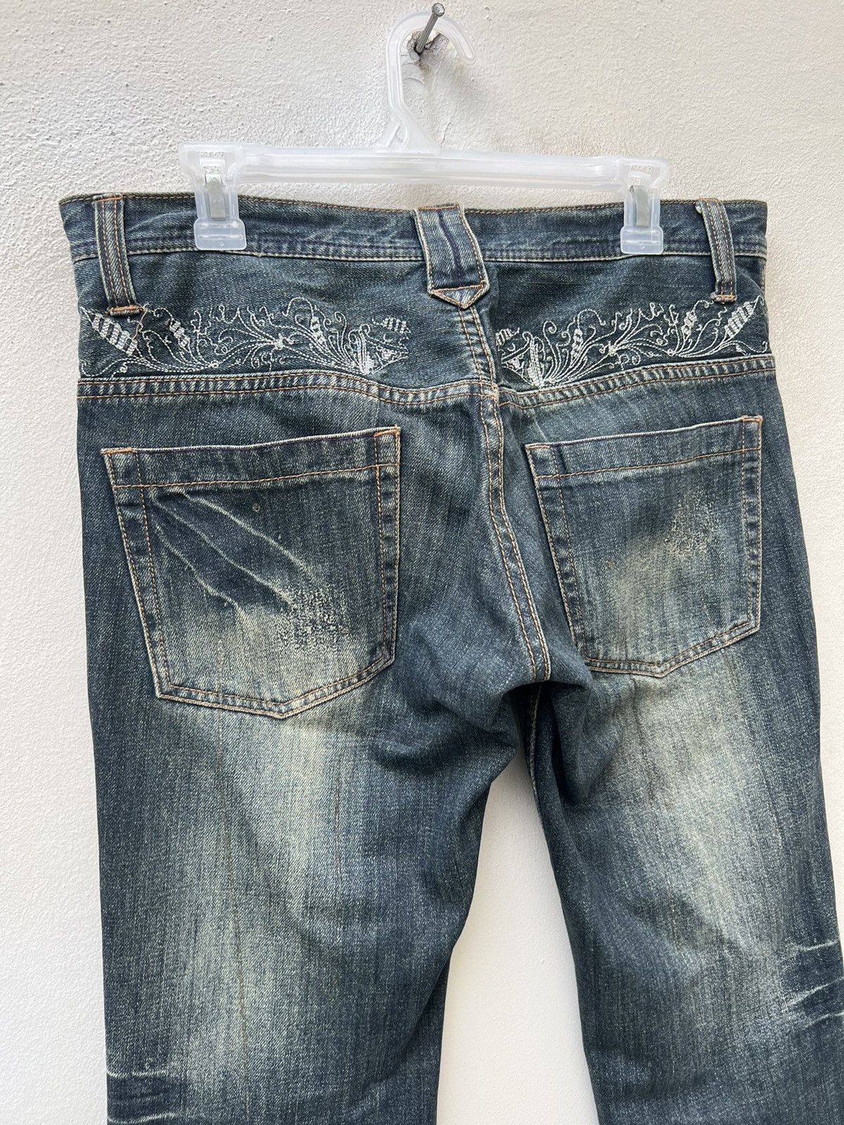Vintage Flare Memory Special Japan Distress Painter Denim Jeans Size US 32 / EU 48 - 17 Thumbnail