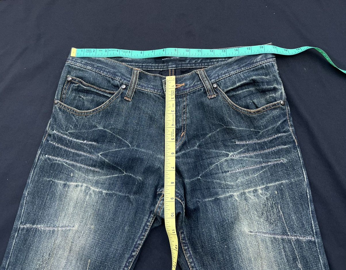 Vintage Flare Memory Special Japan Distress Painter Denim Jeans Size US 32 / EU 48 - 2 Thumbnail
