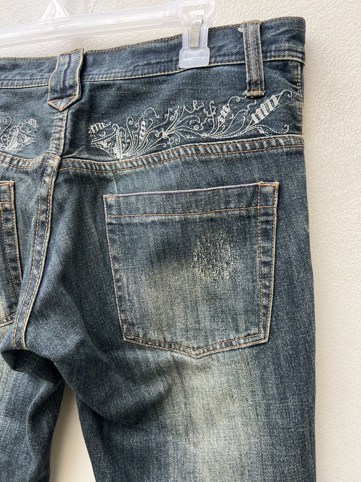 Vintage Flare Memory Special Japan Distress Painter Denim Jeans Size US 32 / EU 48 - 20 Thumbnail